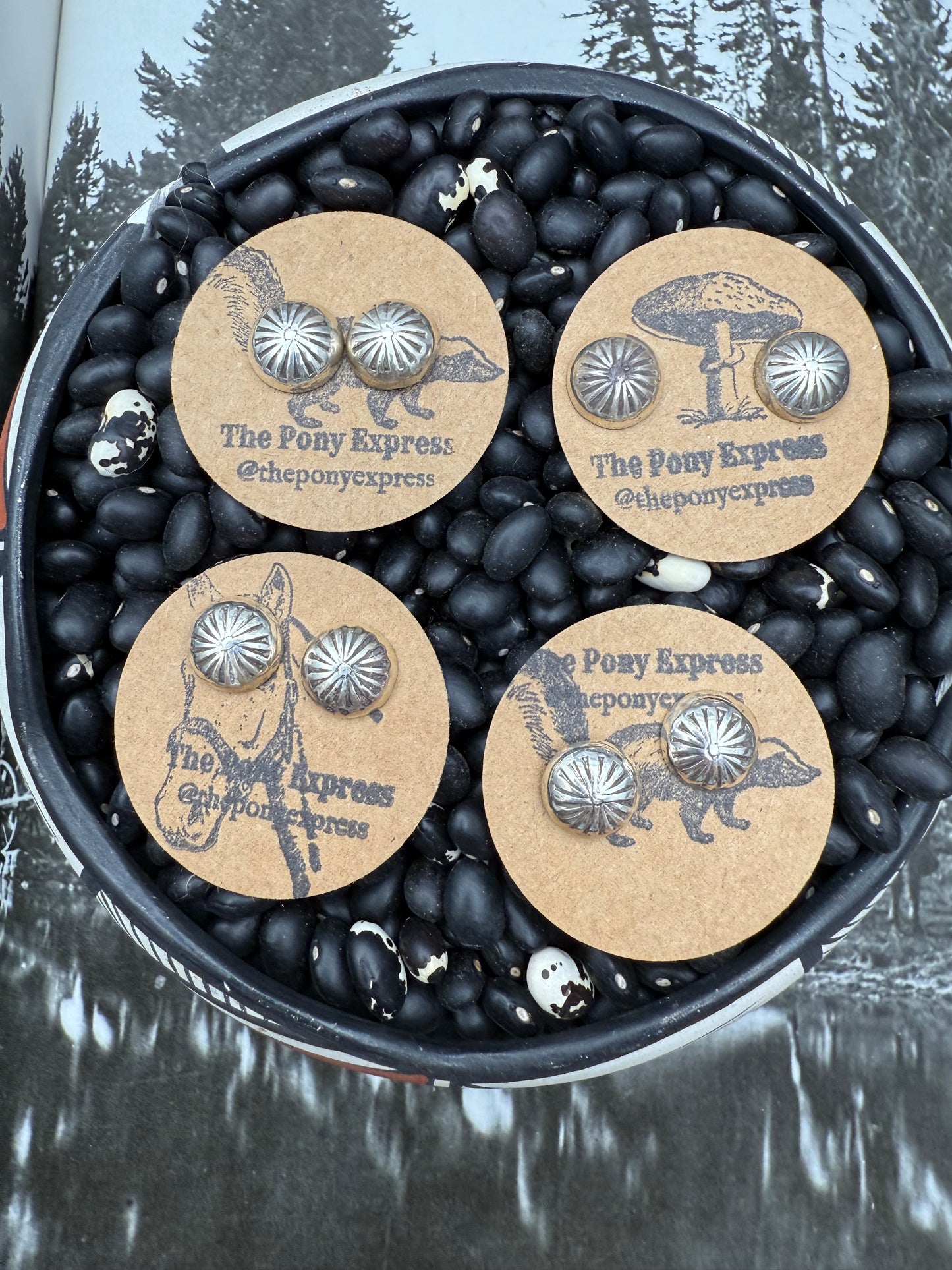 Button Sterling Studs