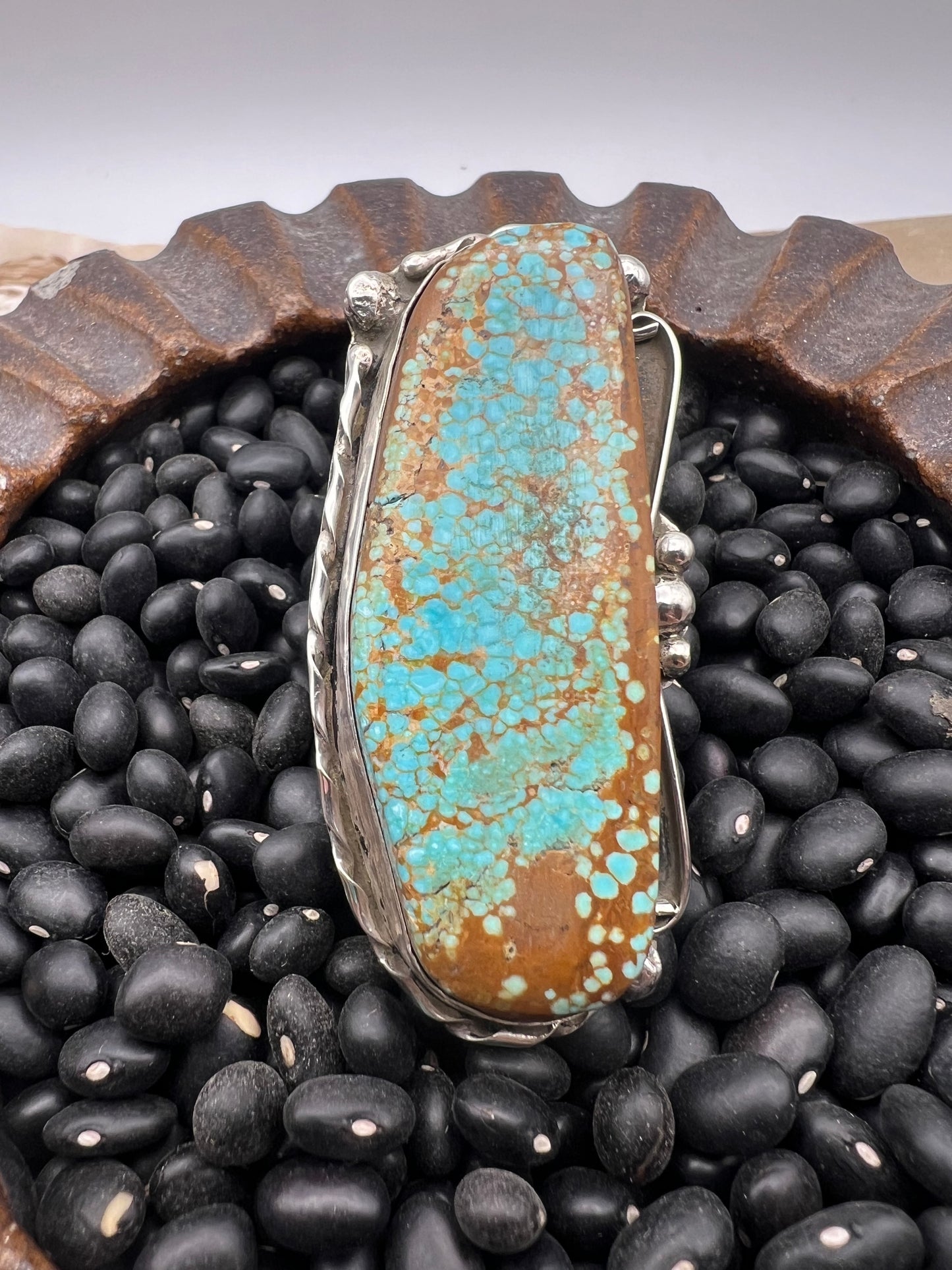Large Turquoise Ring size 9 FG
