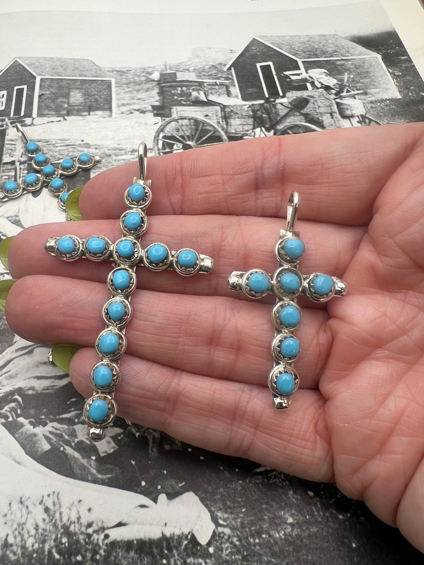 Turquoise Cross Pendant