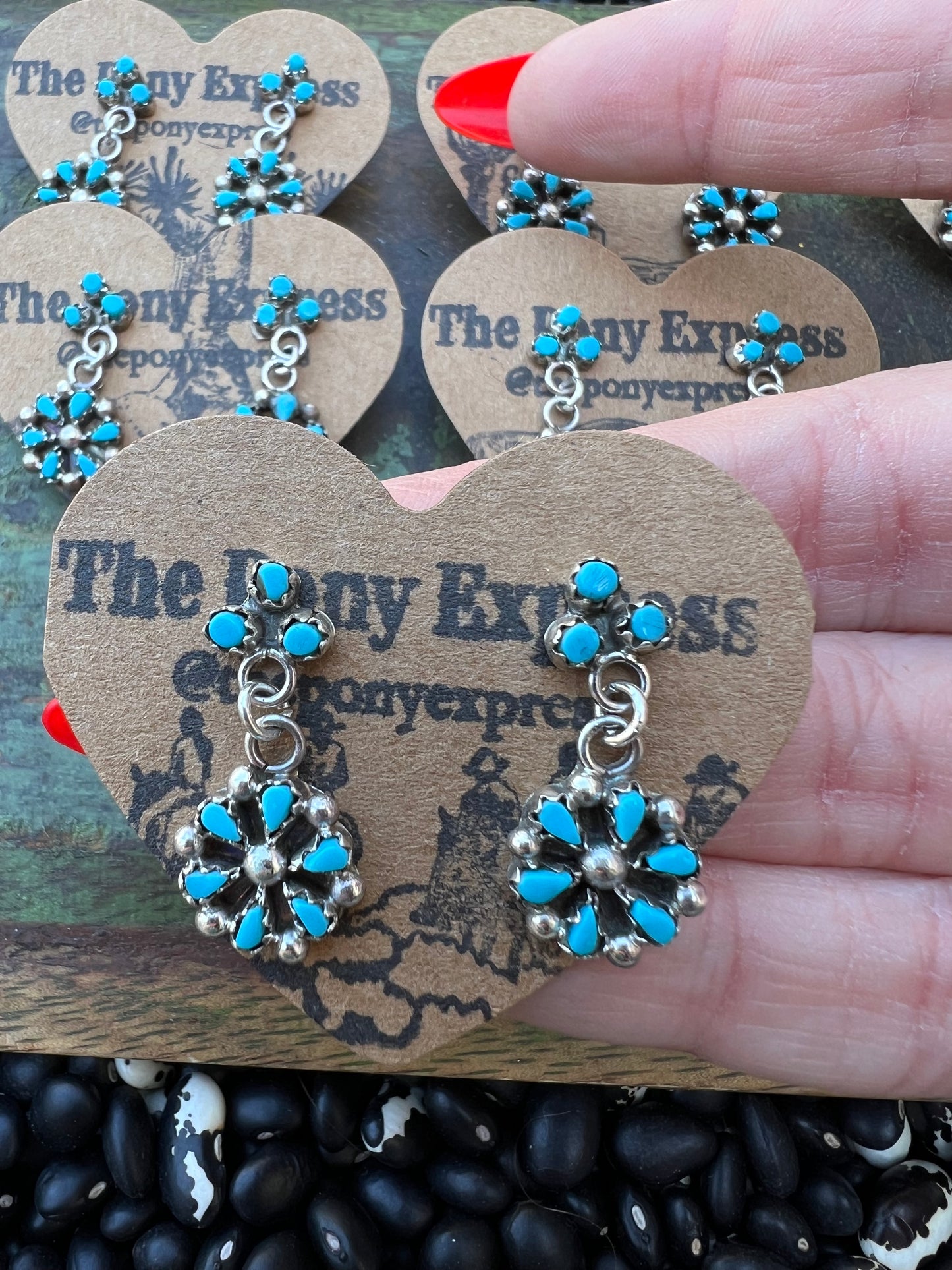 Mini cluster Dangle Earrings