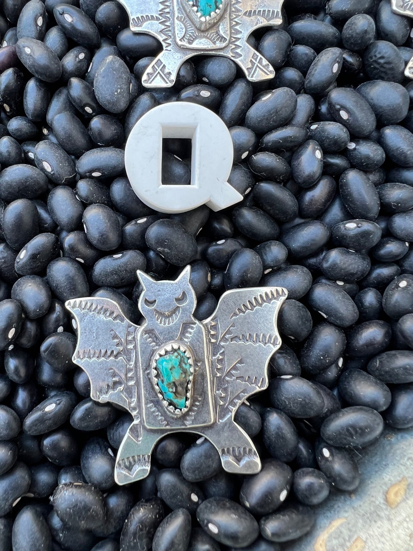 Turquoise Bat Pendant