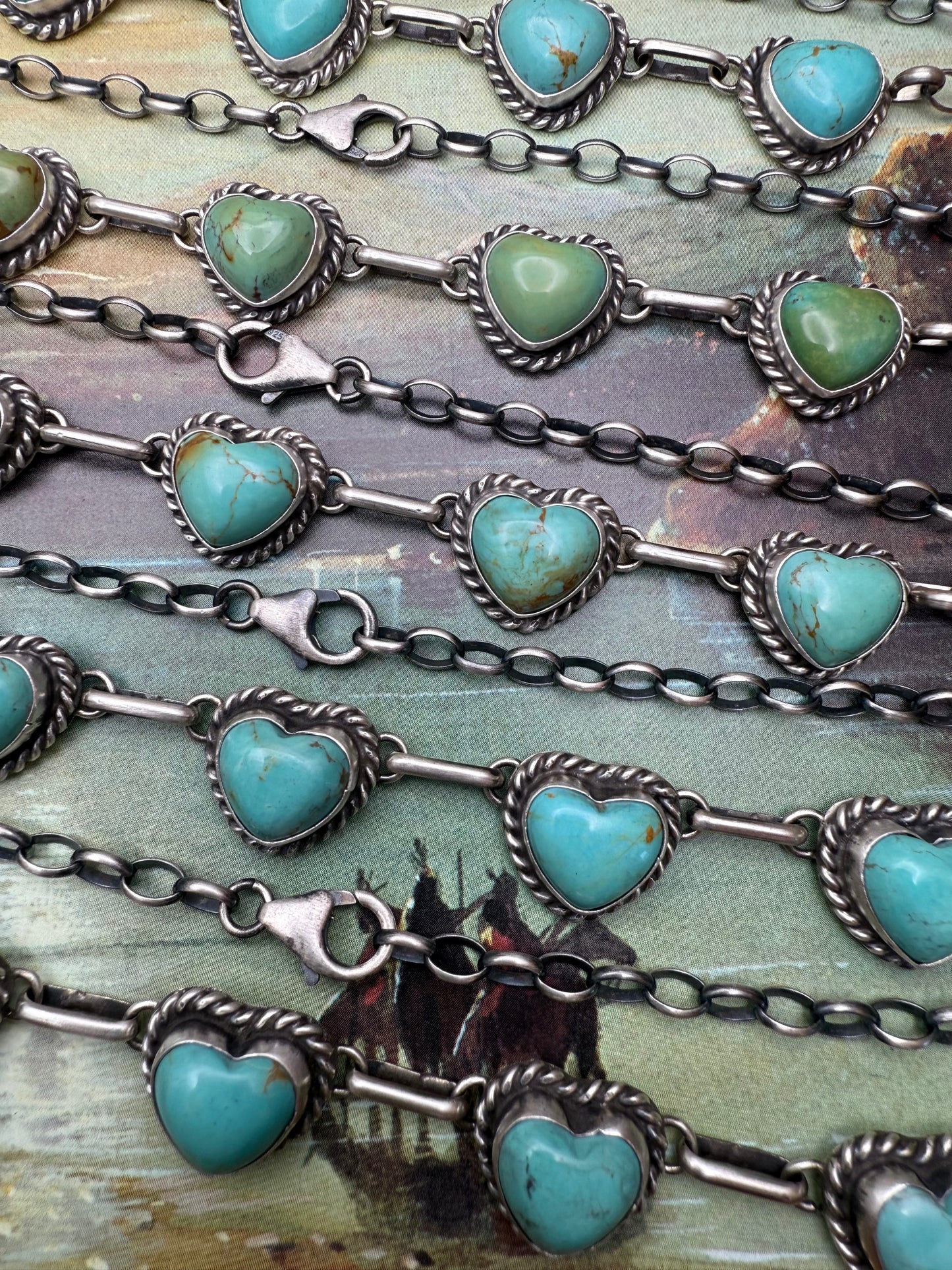 Turquoise Heart Choker
