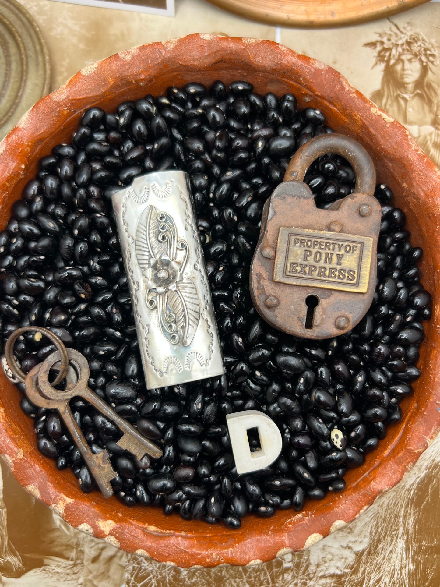 Native American Sterling Silver Lighter Case