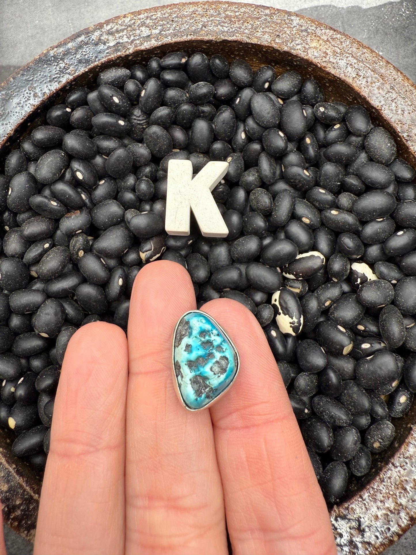 Turquoise Nugget Pendant on Hook
