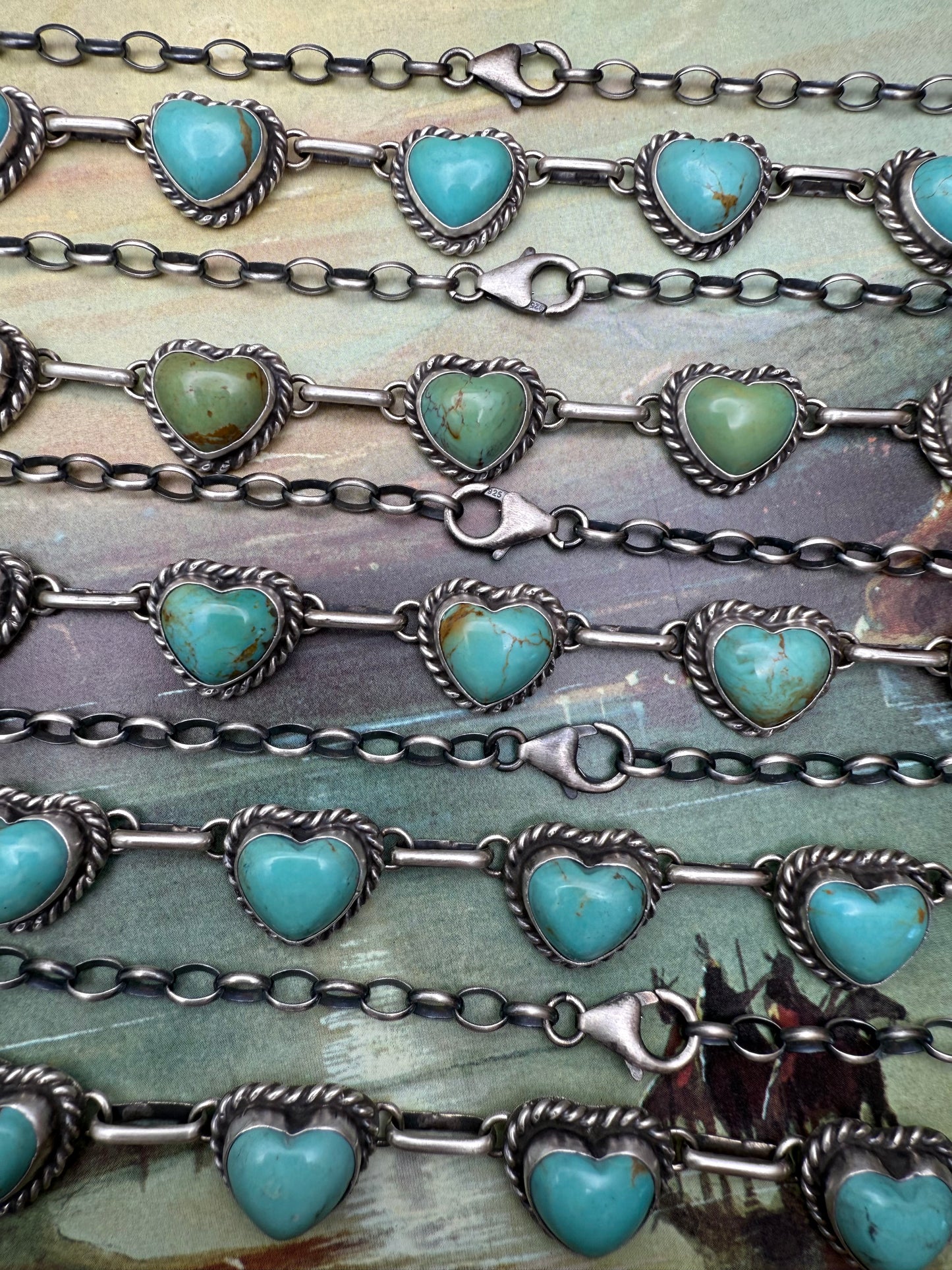 Turquoise Heart Choker