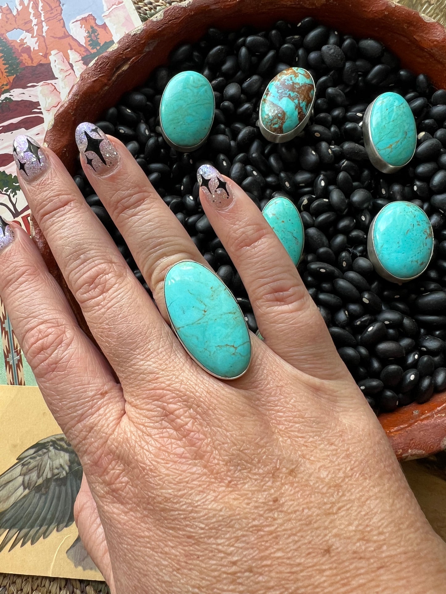 Turquoise Globe Ring