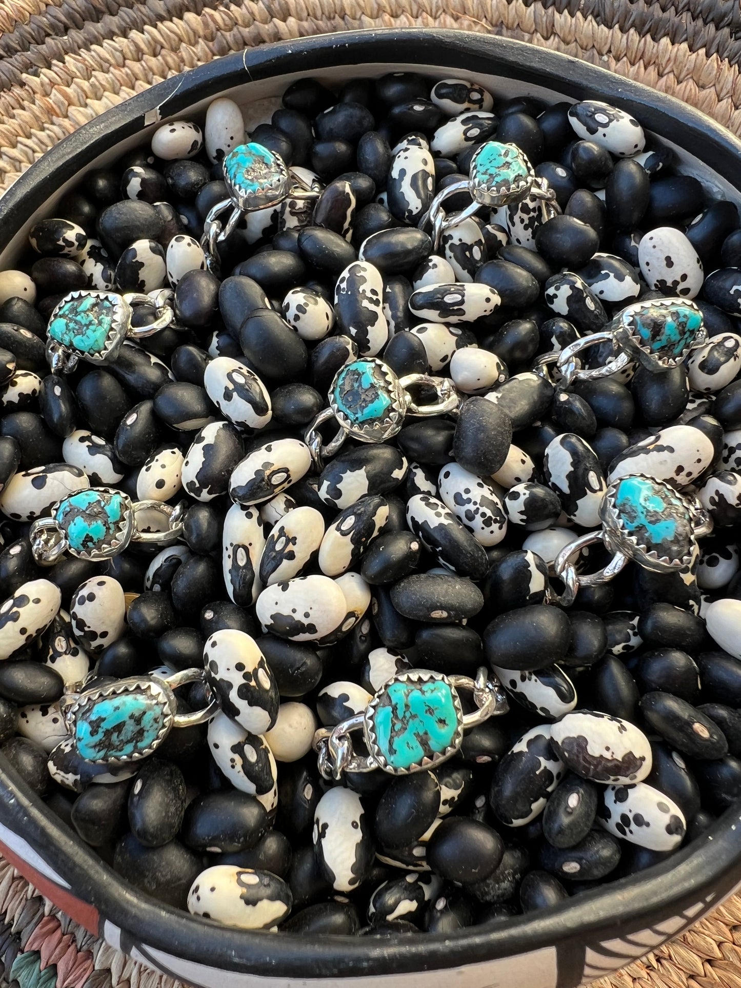 Turquoise Chain Link Ring