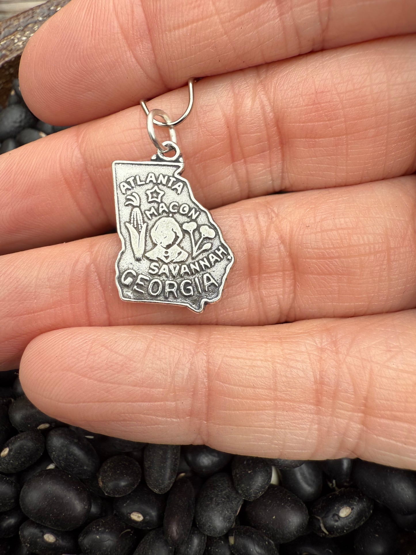 Georgia Sterling Silver Charm