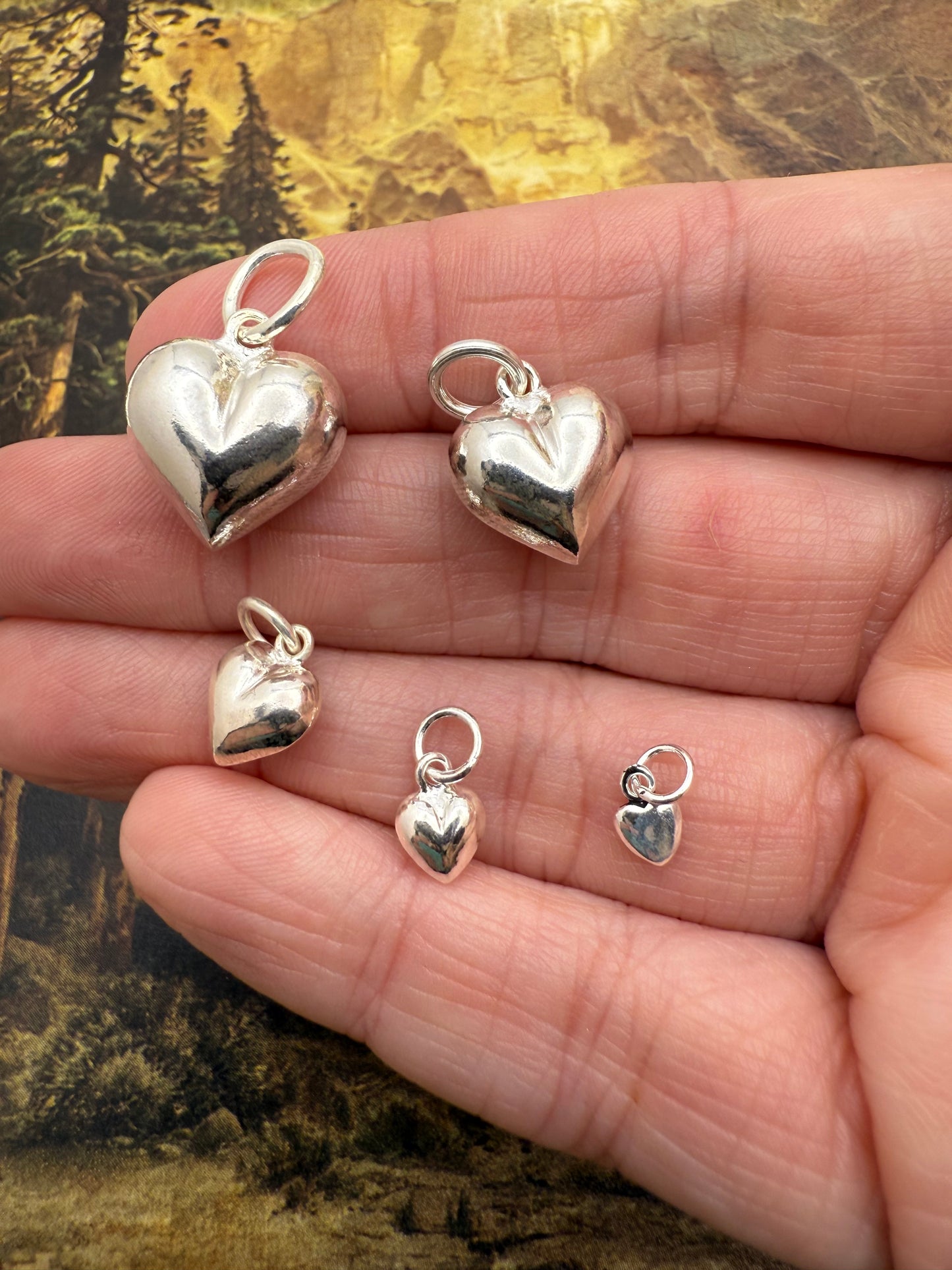Puff Heart Charm
