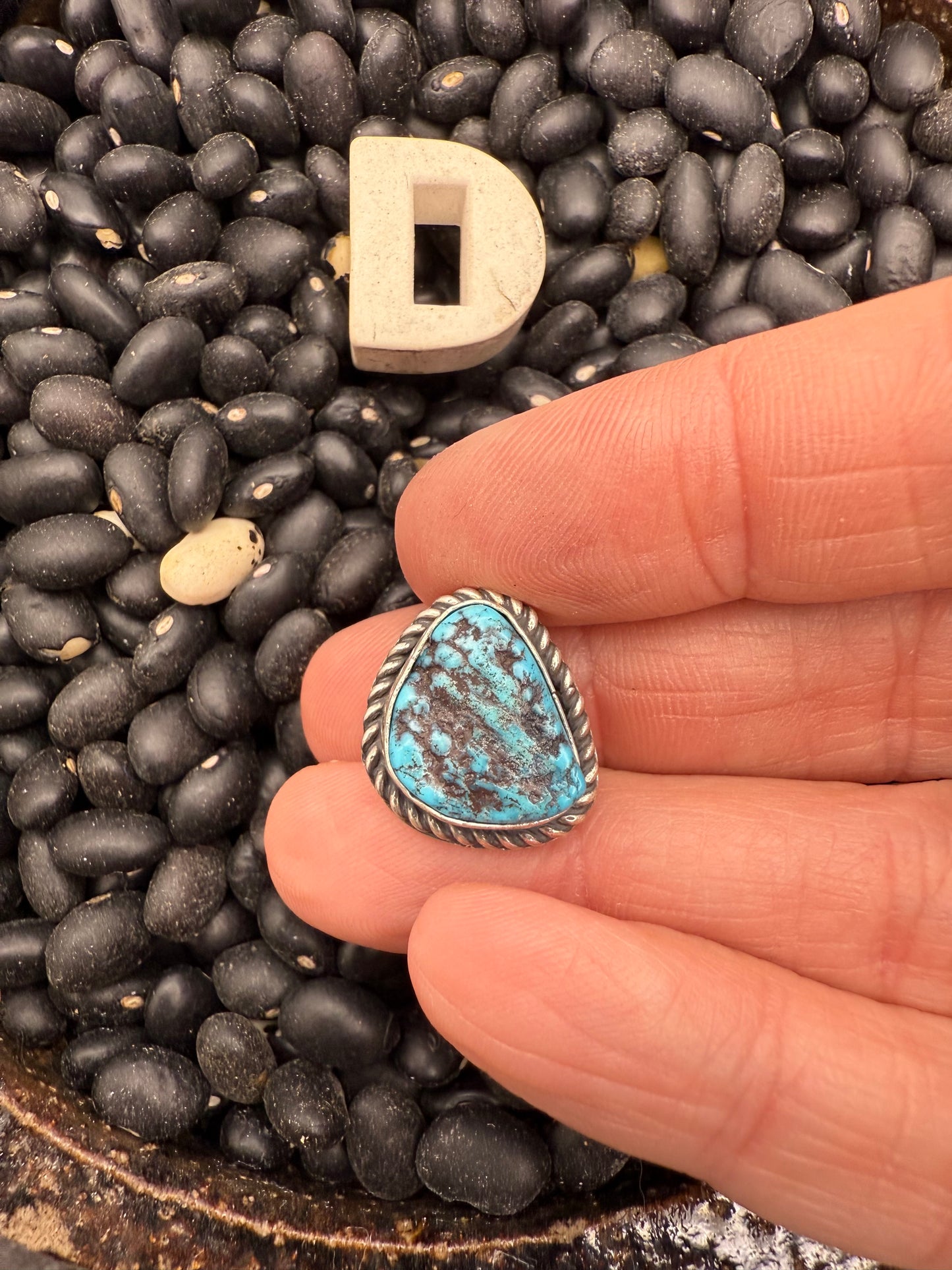 Turquoise Nugget Pendant on Hook