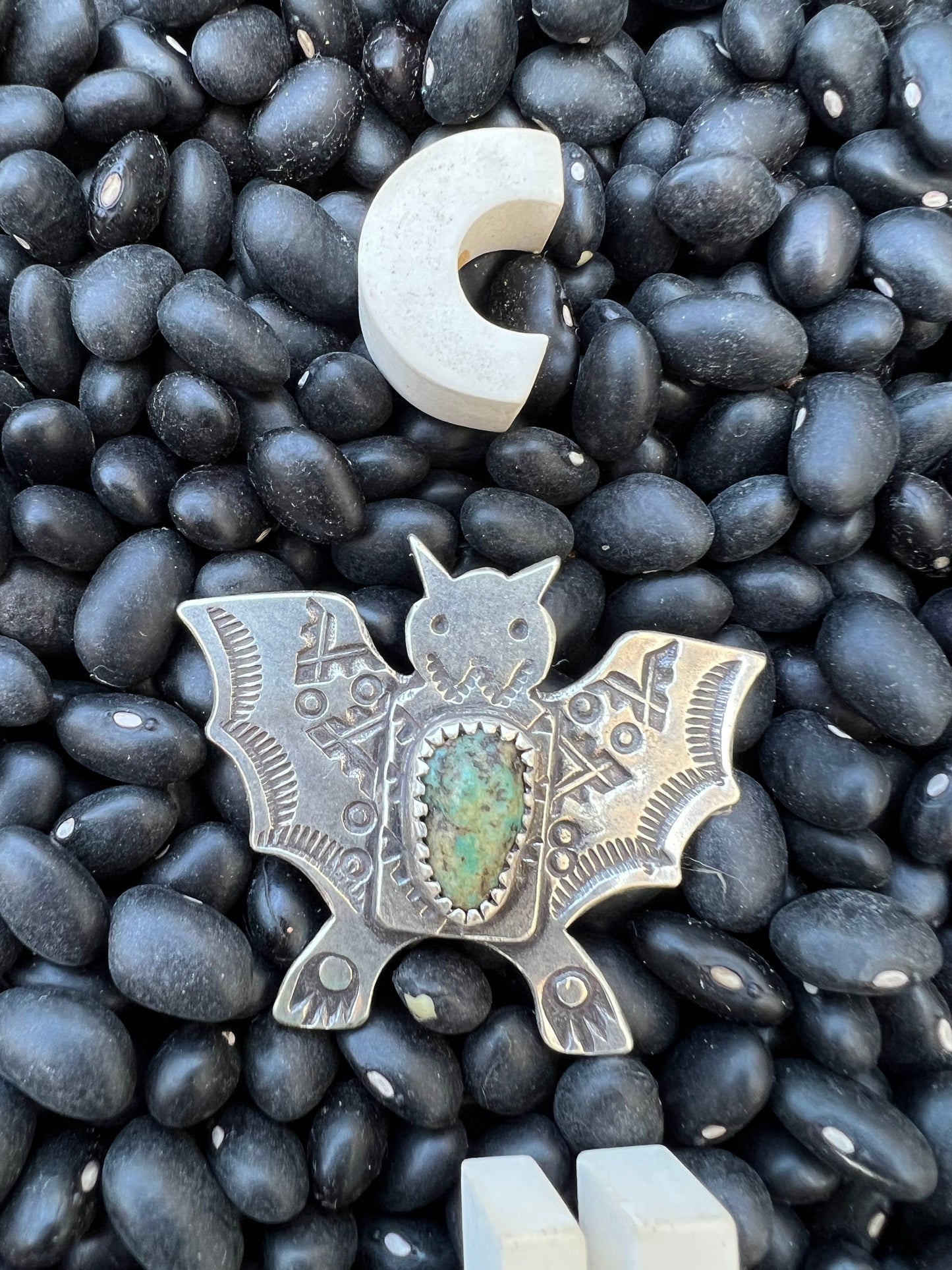 Turquoise Bat Pendant