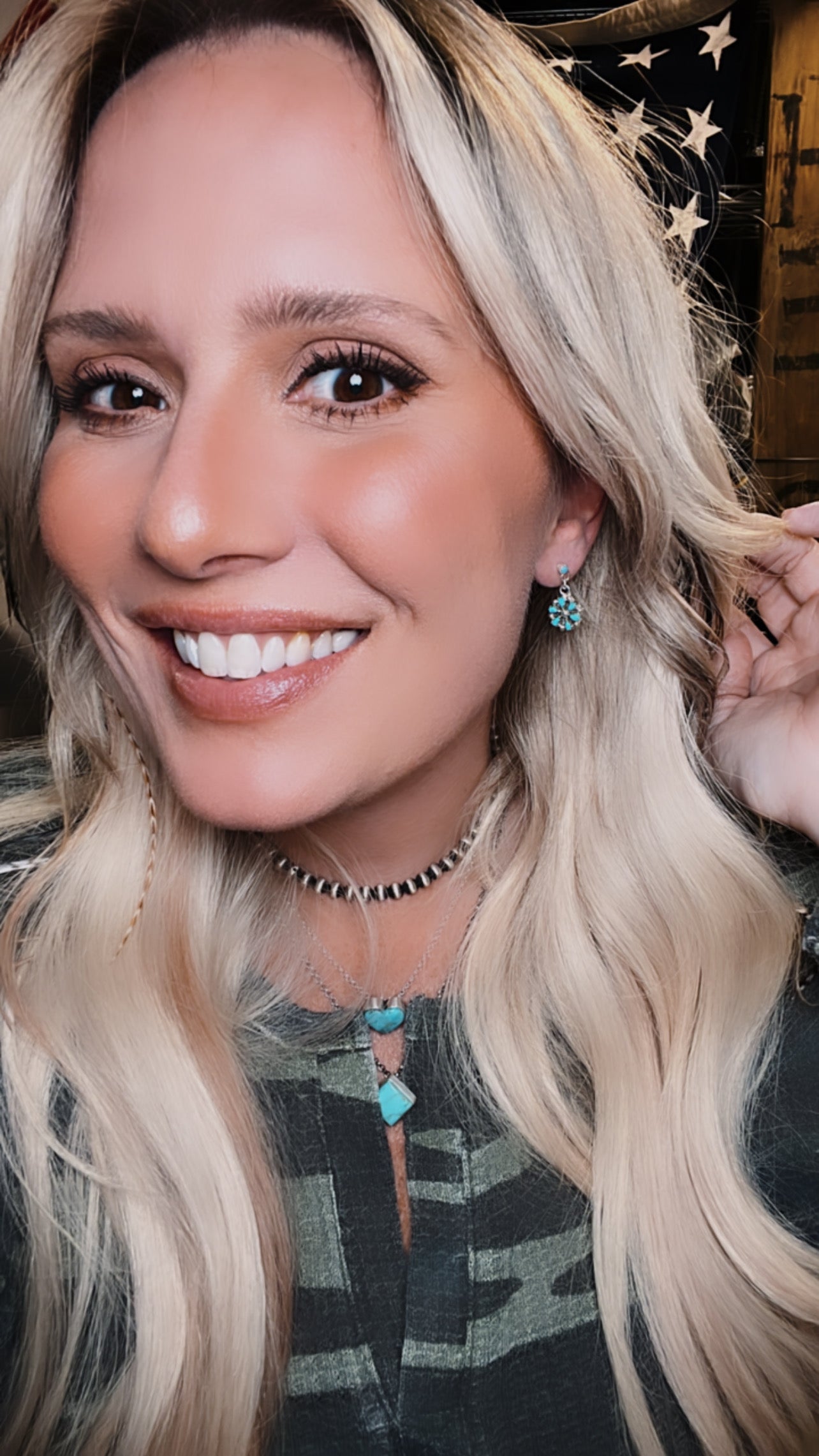 Mini cluster Dangle Earrings