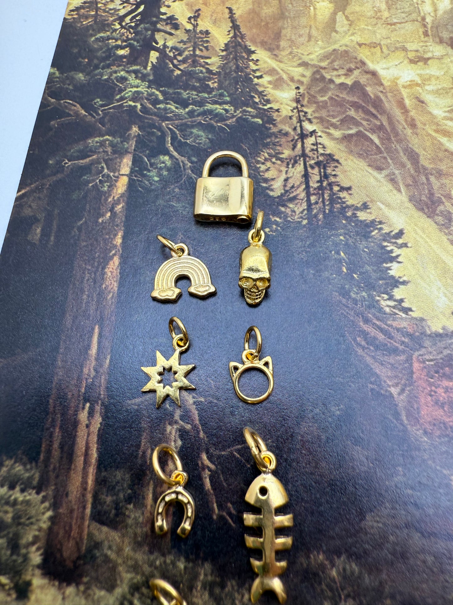 18k Gold Plated Charms