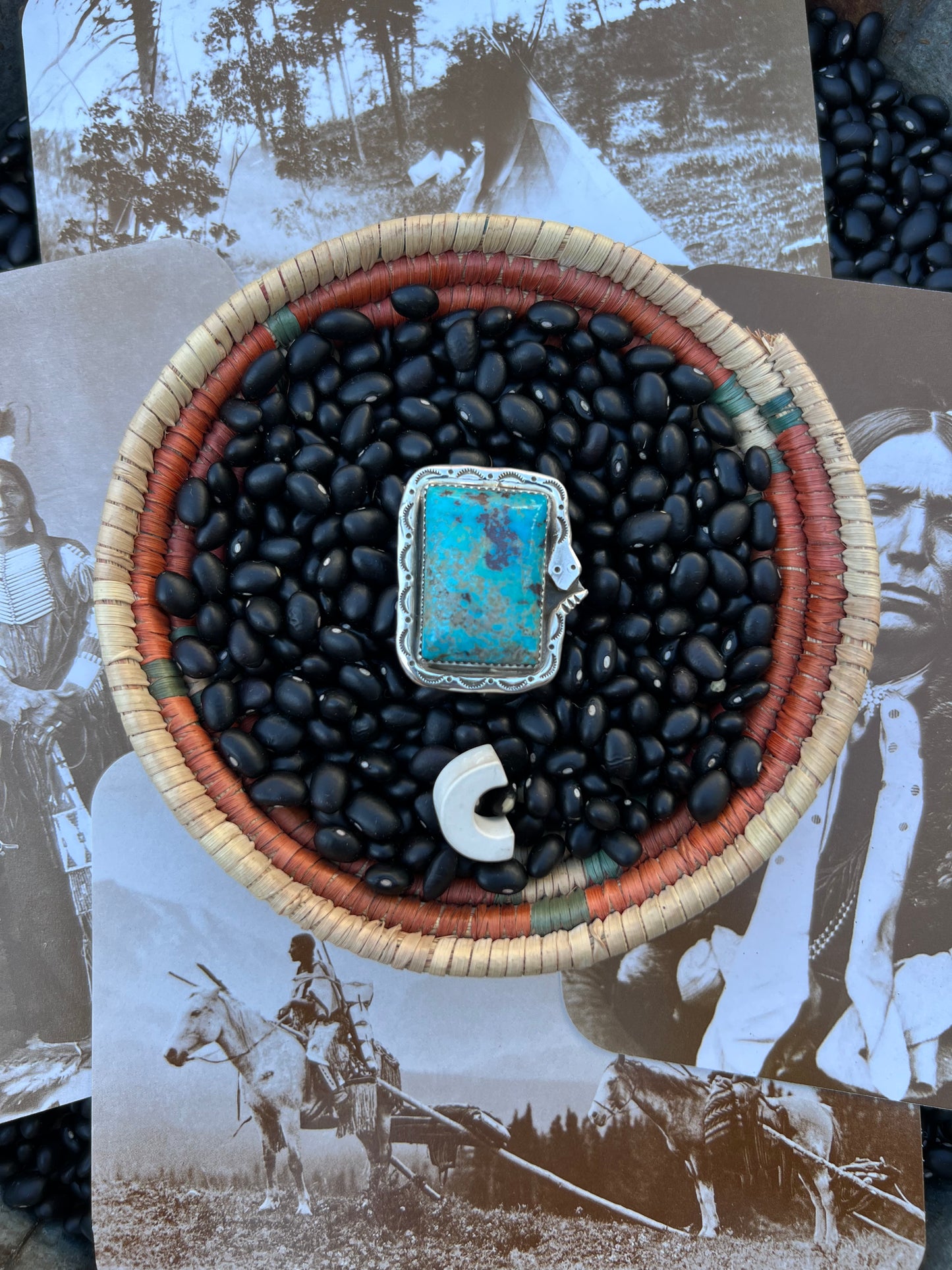 Large Turquoise Snake Ring