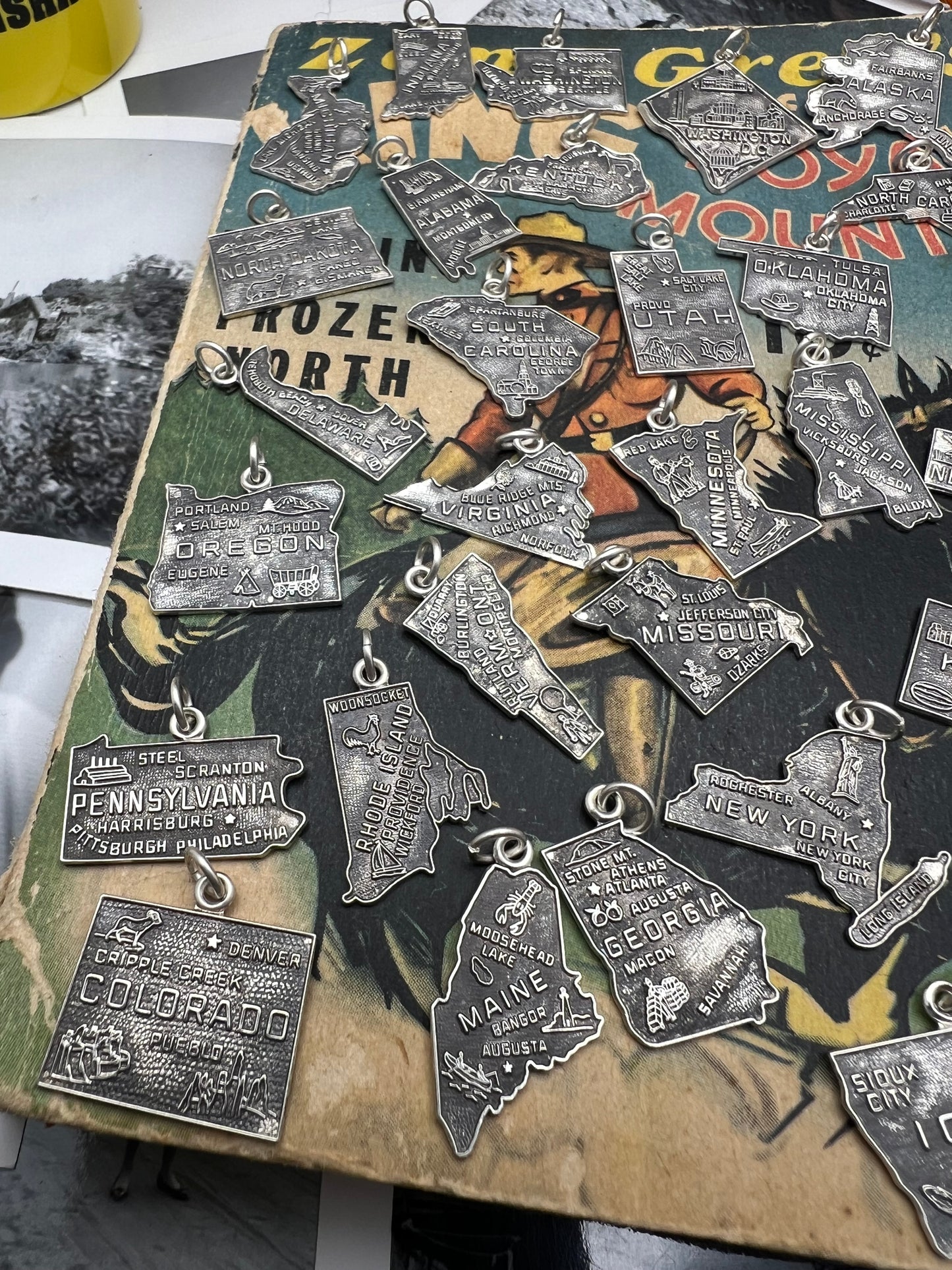 Vintage 1960’s Sterling State Charms