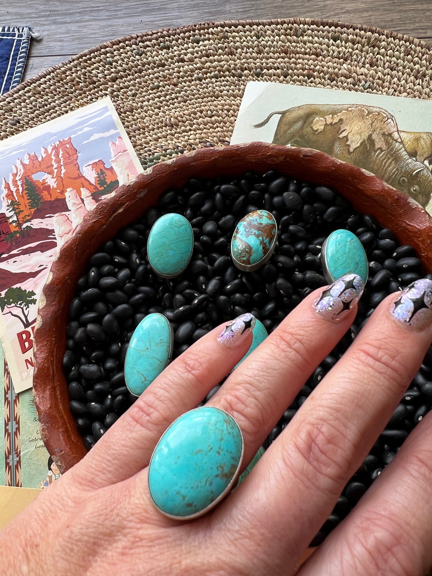 Turquoise Globe Ring