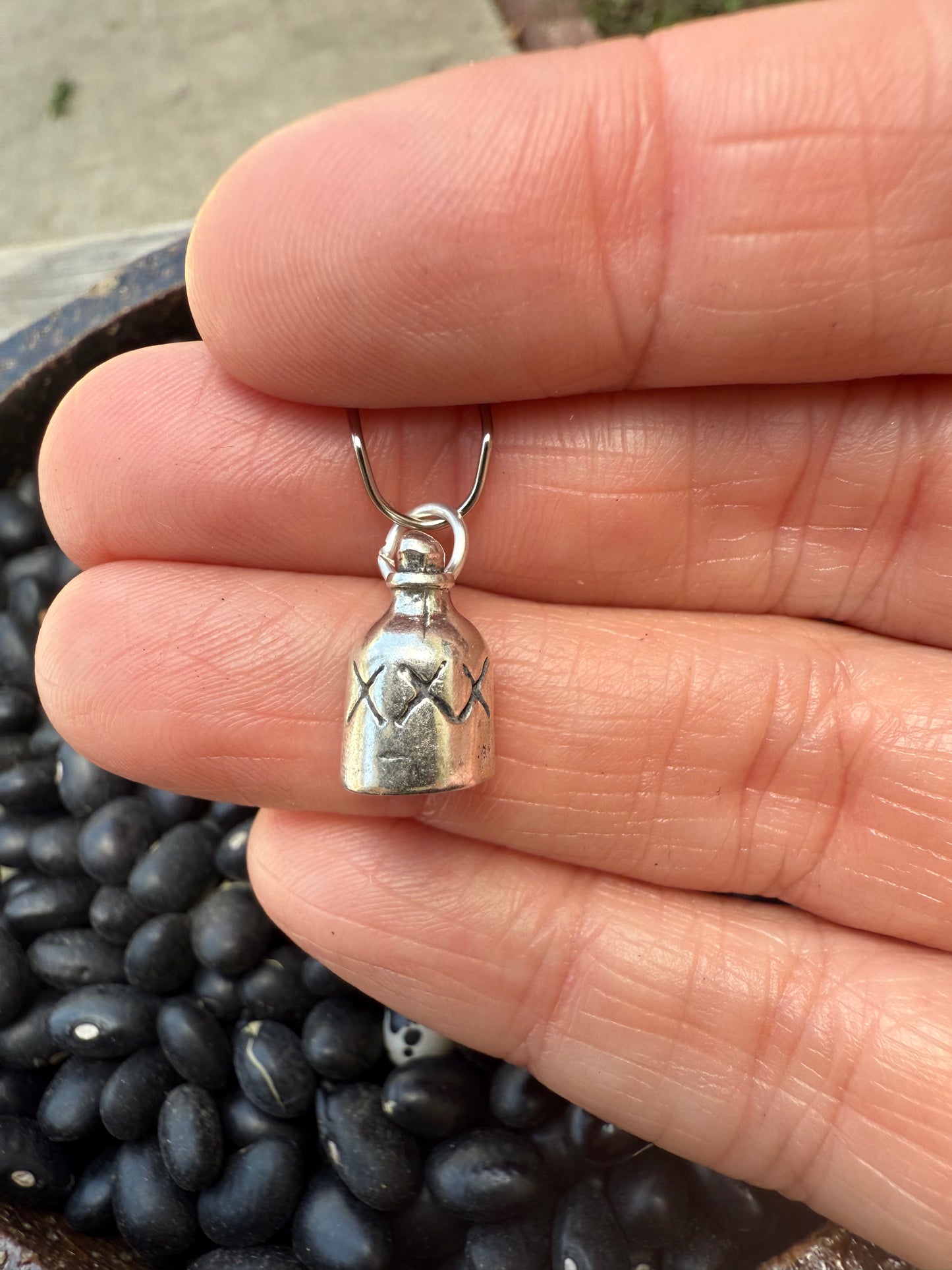 Brown Jug Moonshine Sterling Silver Charm