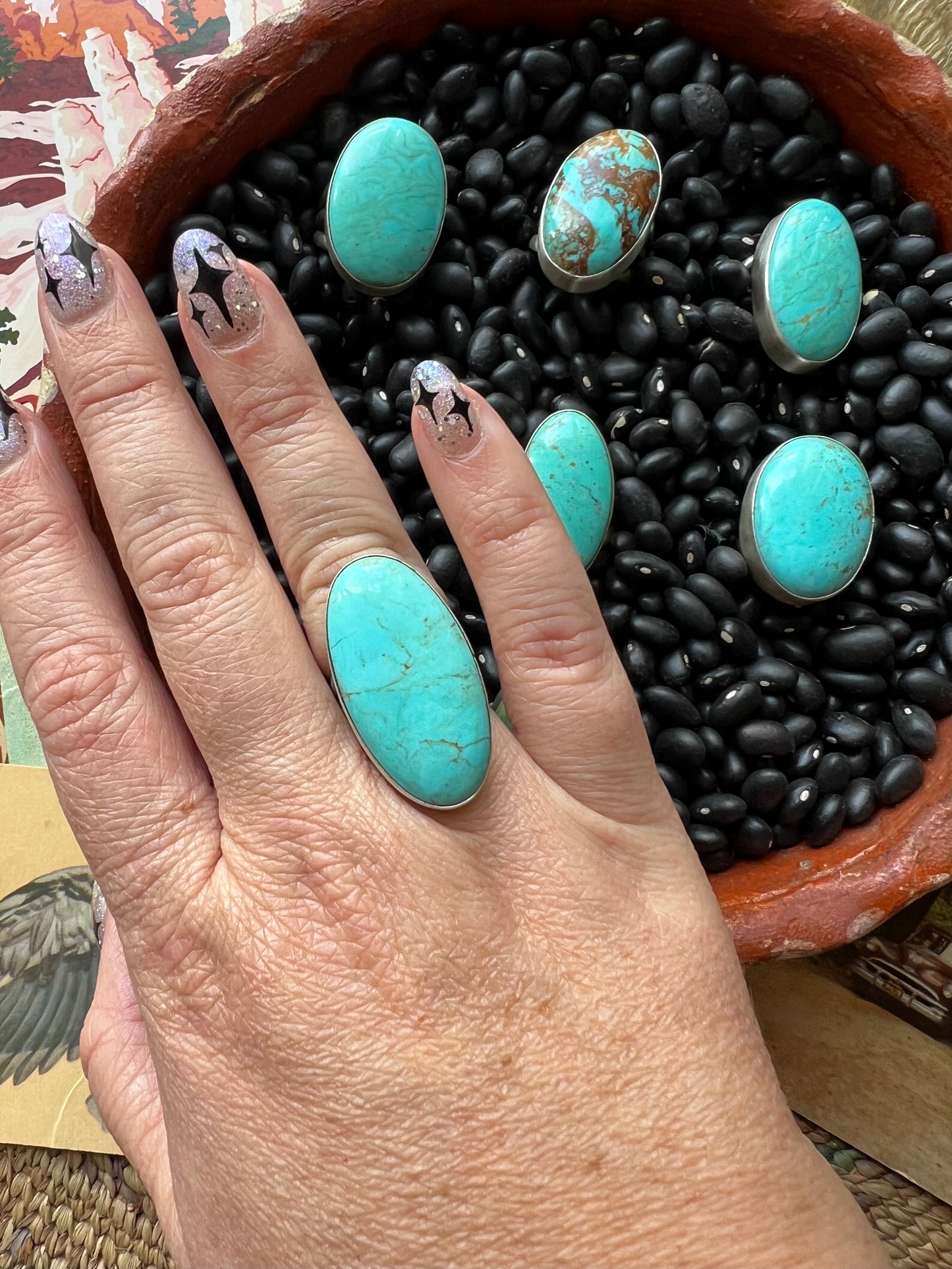 Turquoise Globe Ring