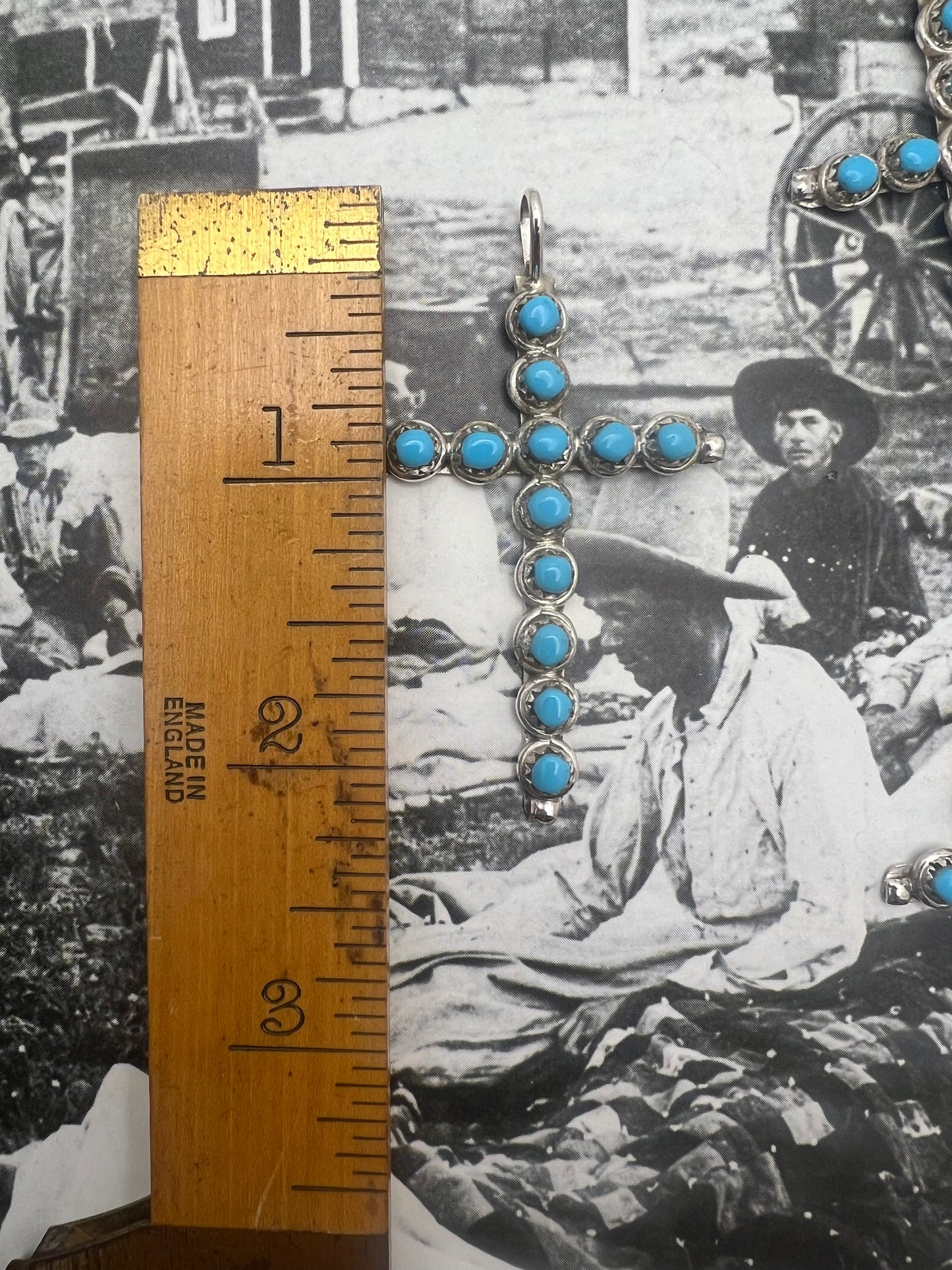 Turquoise Cross Pendant