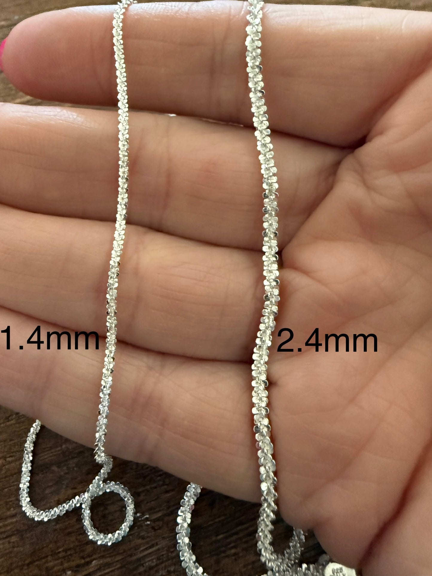 Roc Sterling Silver Chain 2.4mm