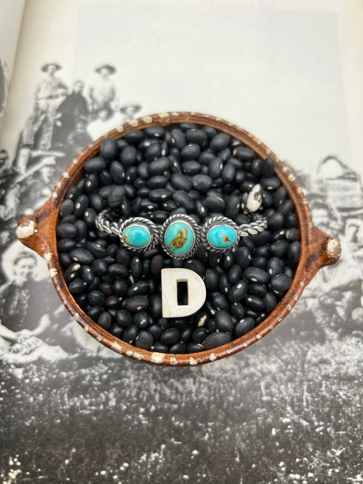 Three Stone Braided Cuff