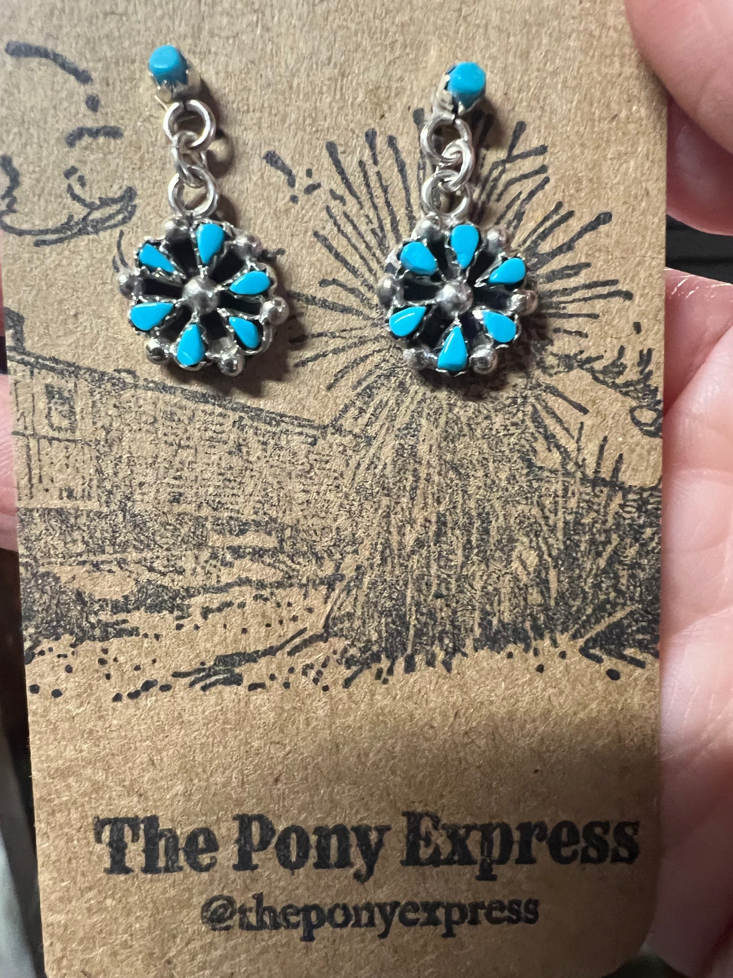 Mini cluster Dangle Earrings