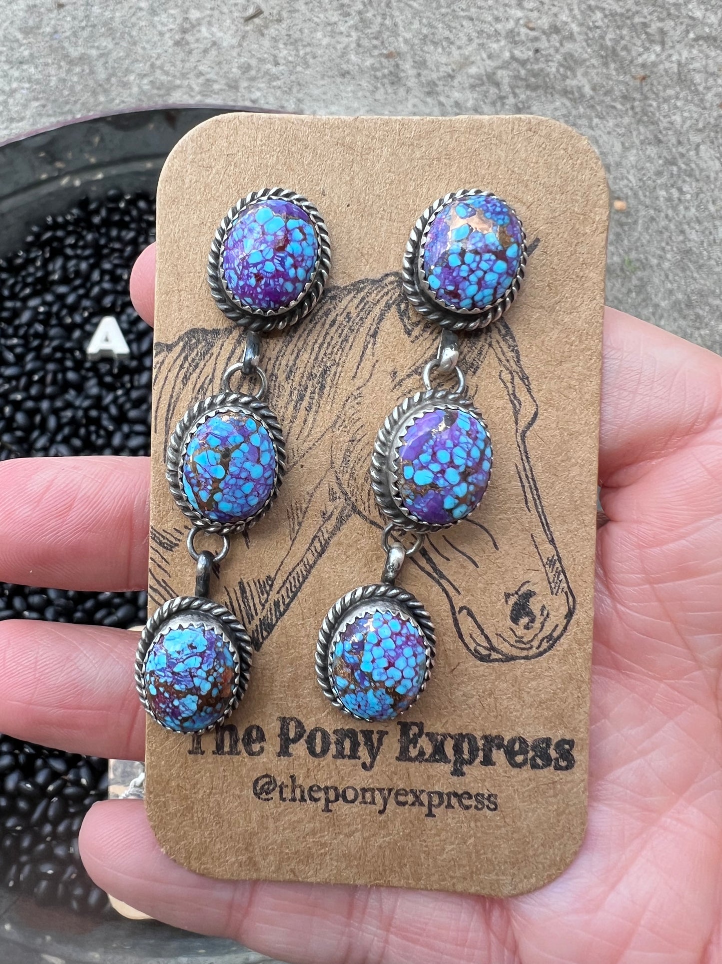 Freda Turquoise Drop Earrings