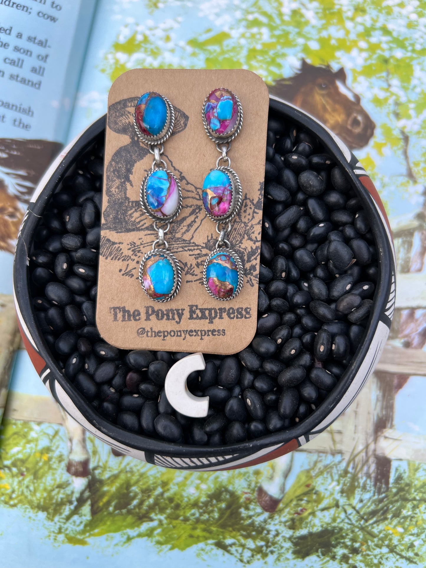 Freda Turquoise Drop Earrings