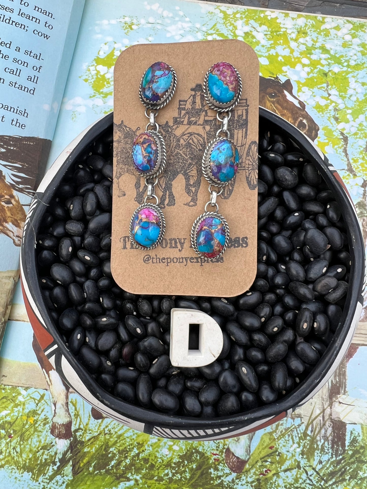 Freda Turquoise Drop Earrings