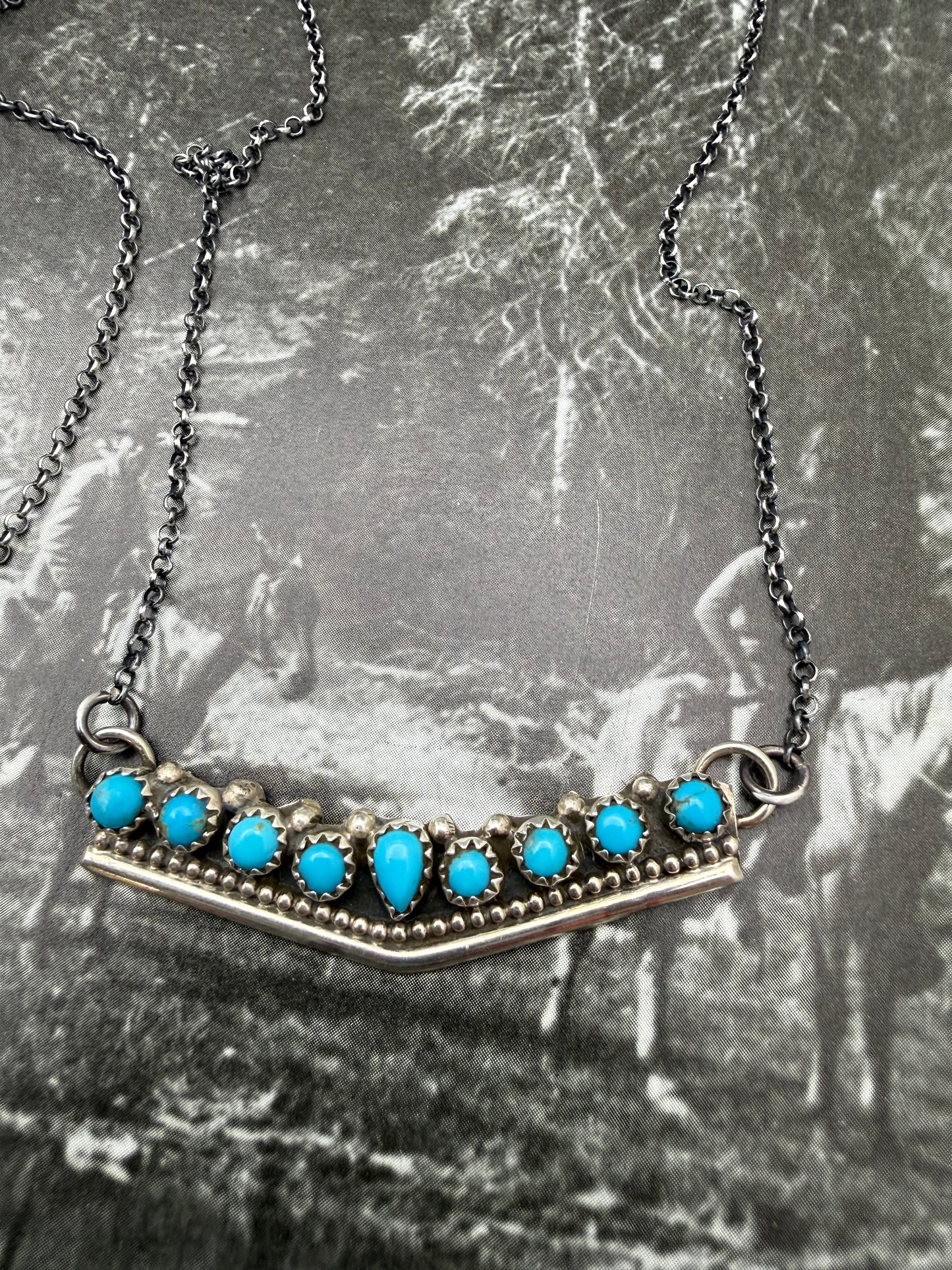 Turquoise V Necklace