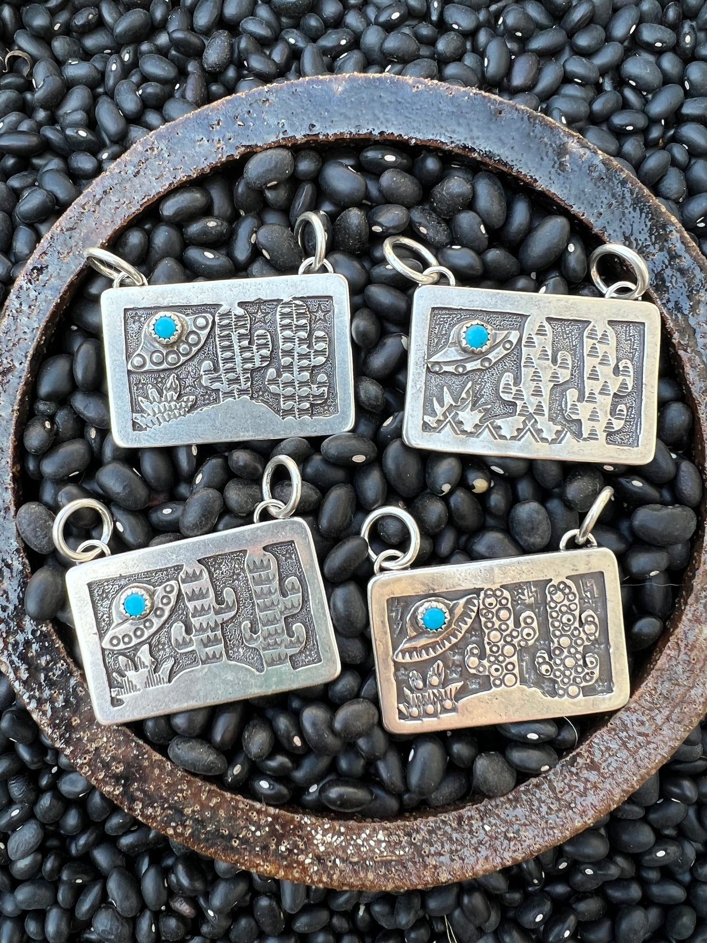 The Pony Express Logo Pendant Sterling Silver