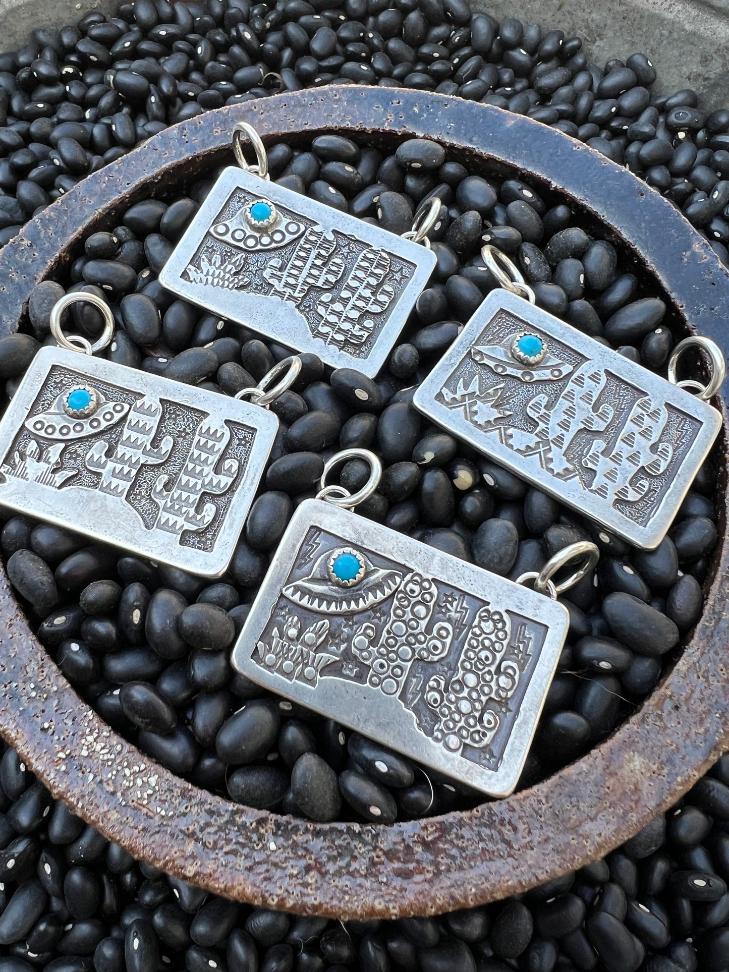 The Pony Express Logo Pendant Sterling Silver