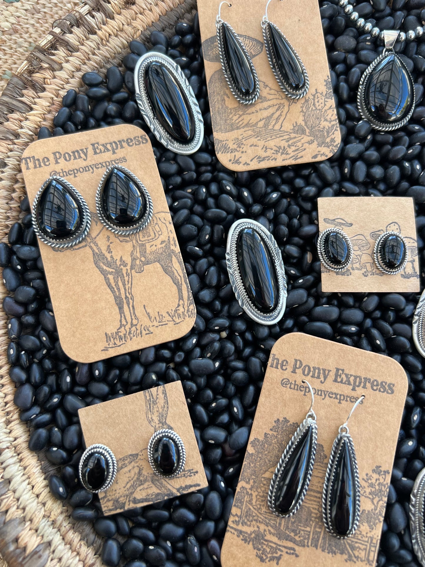 Black Onyx Studs