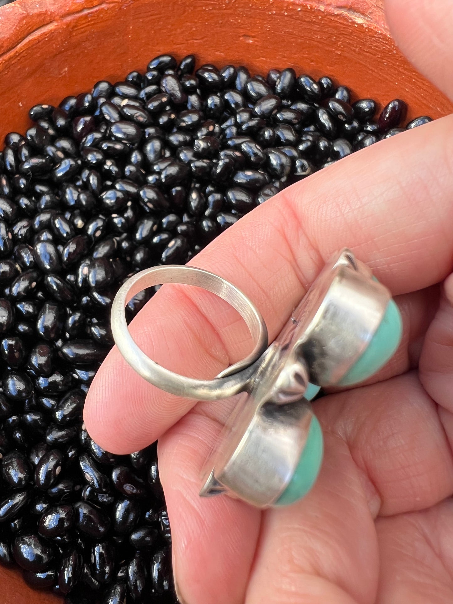 Sunflower Kingman Turquoise Ring