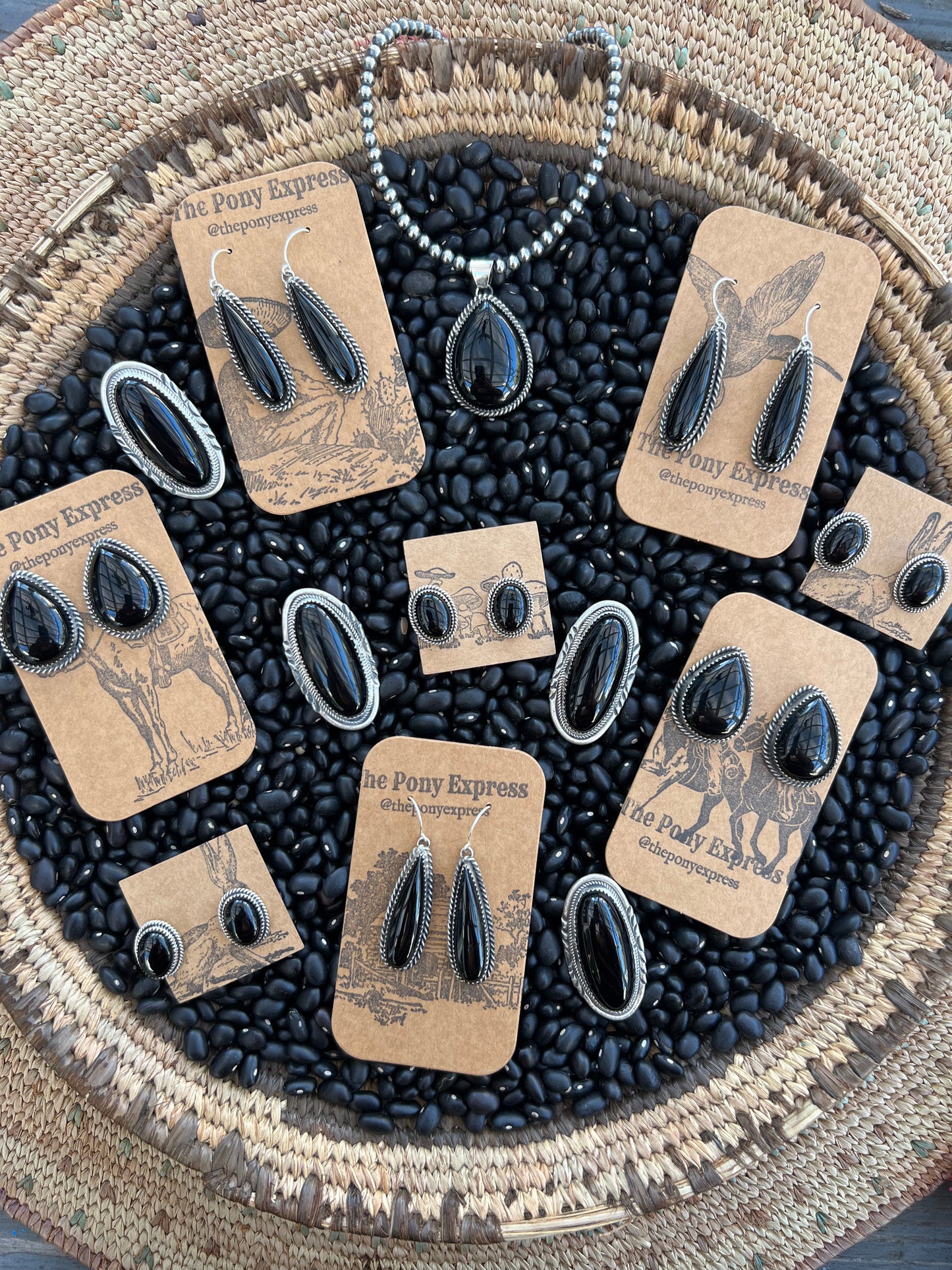 Black Onyx Studs