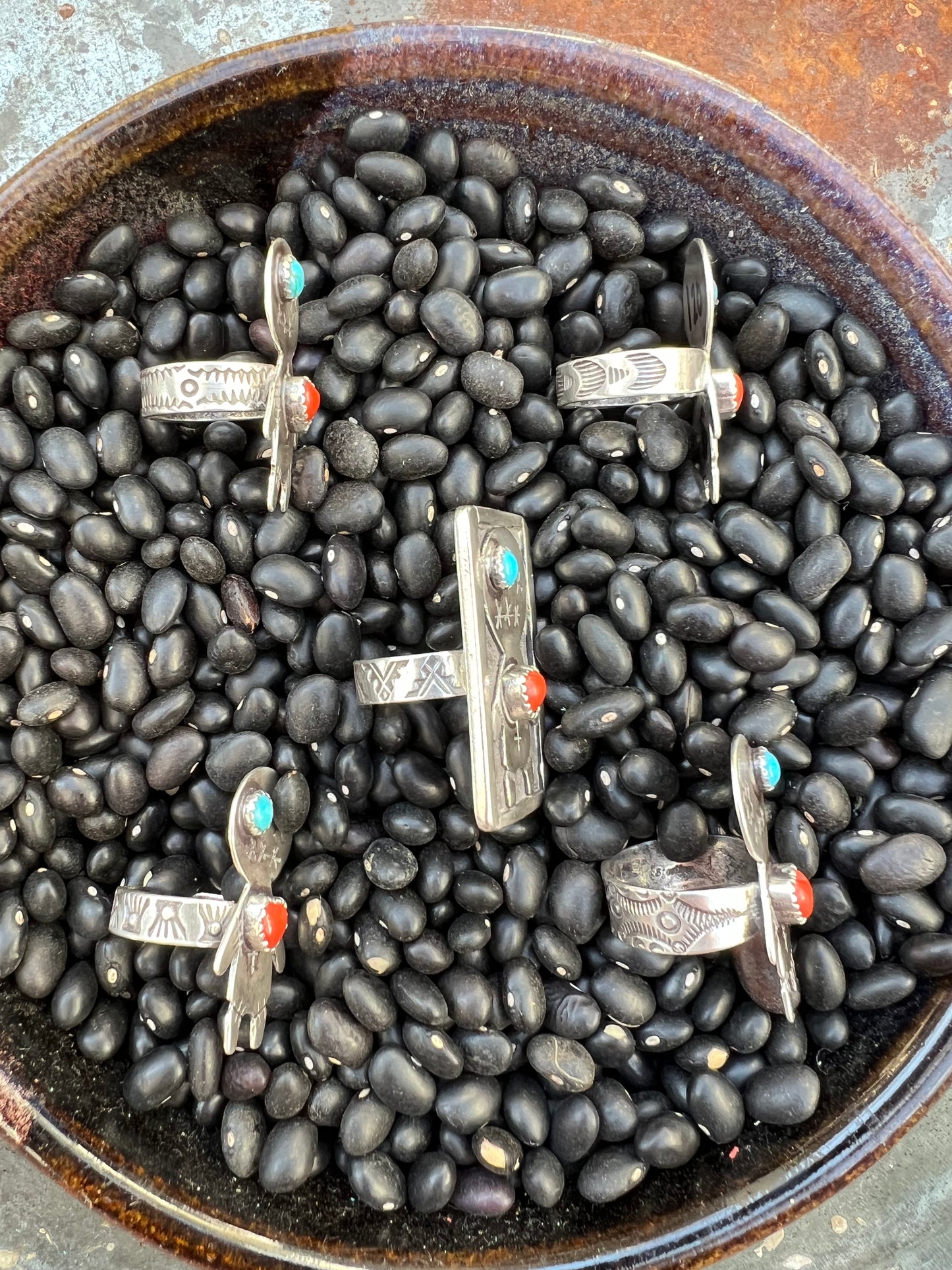Turquoise Voodoo Doll Ring