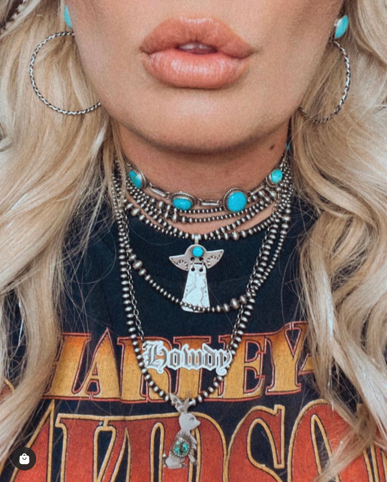 Turquoise Heart Choker