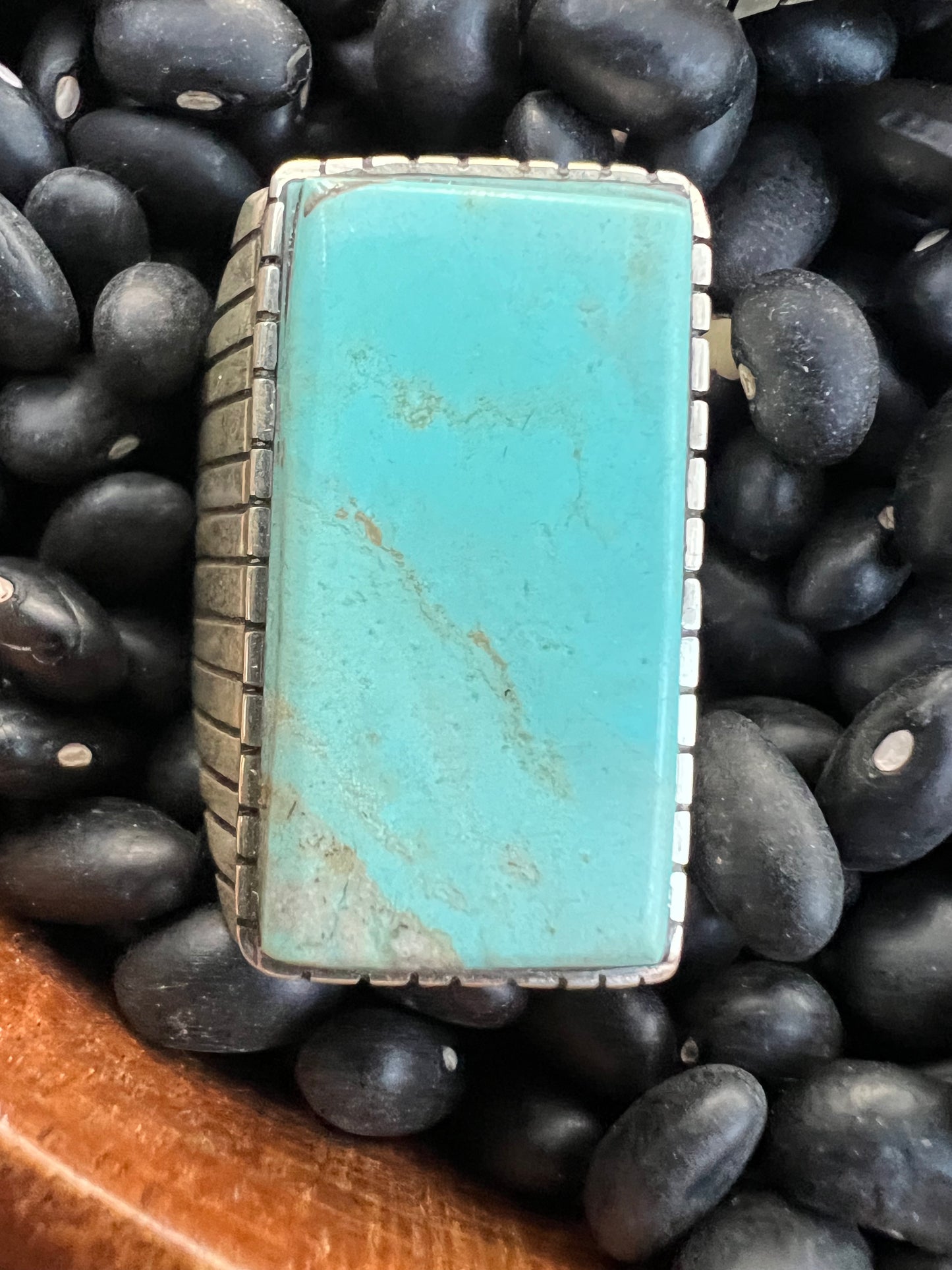 Large Men’s Turquoise Signet Ring