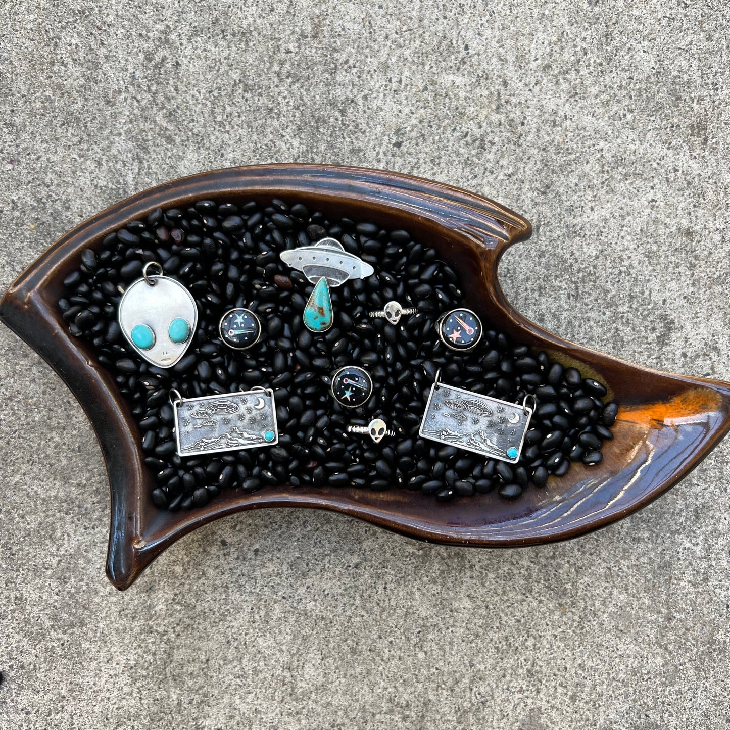 Native American Inlay Space Ring