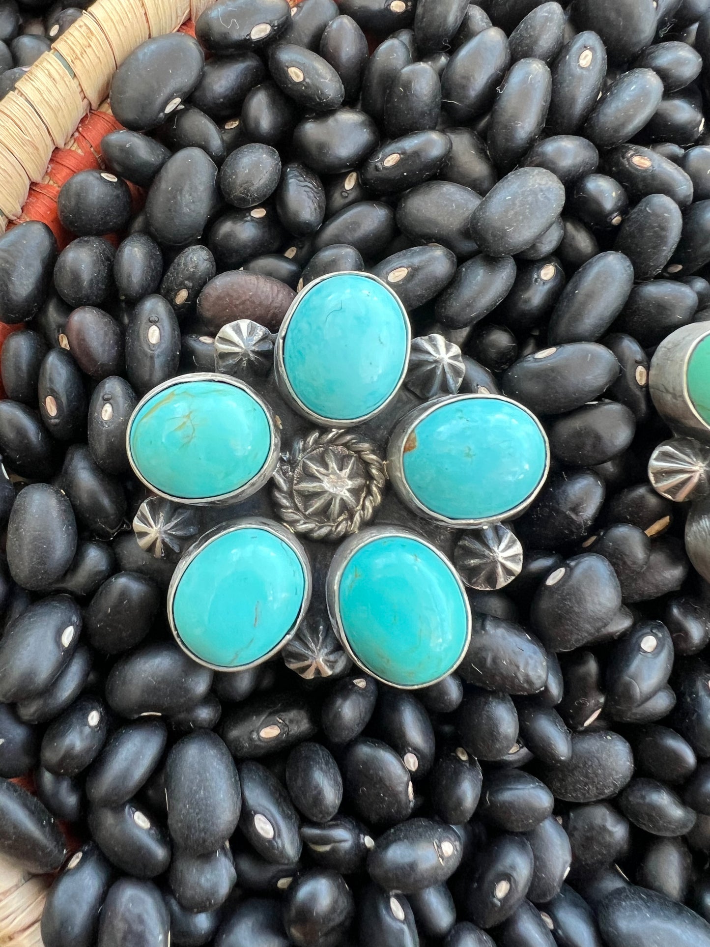 Sunflower Kingman Turquoise Ring