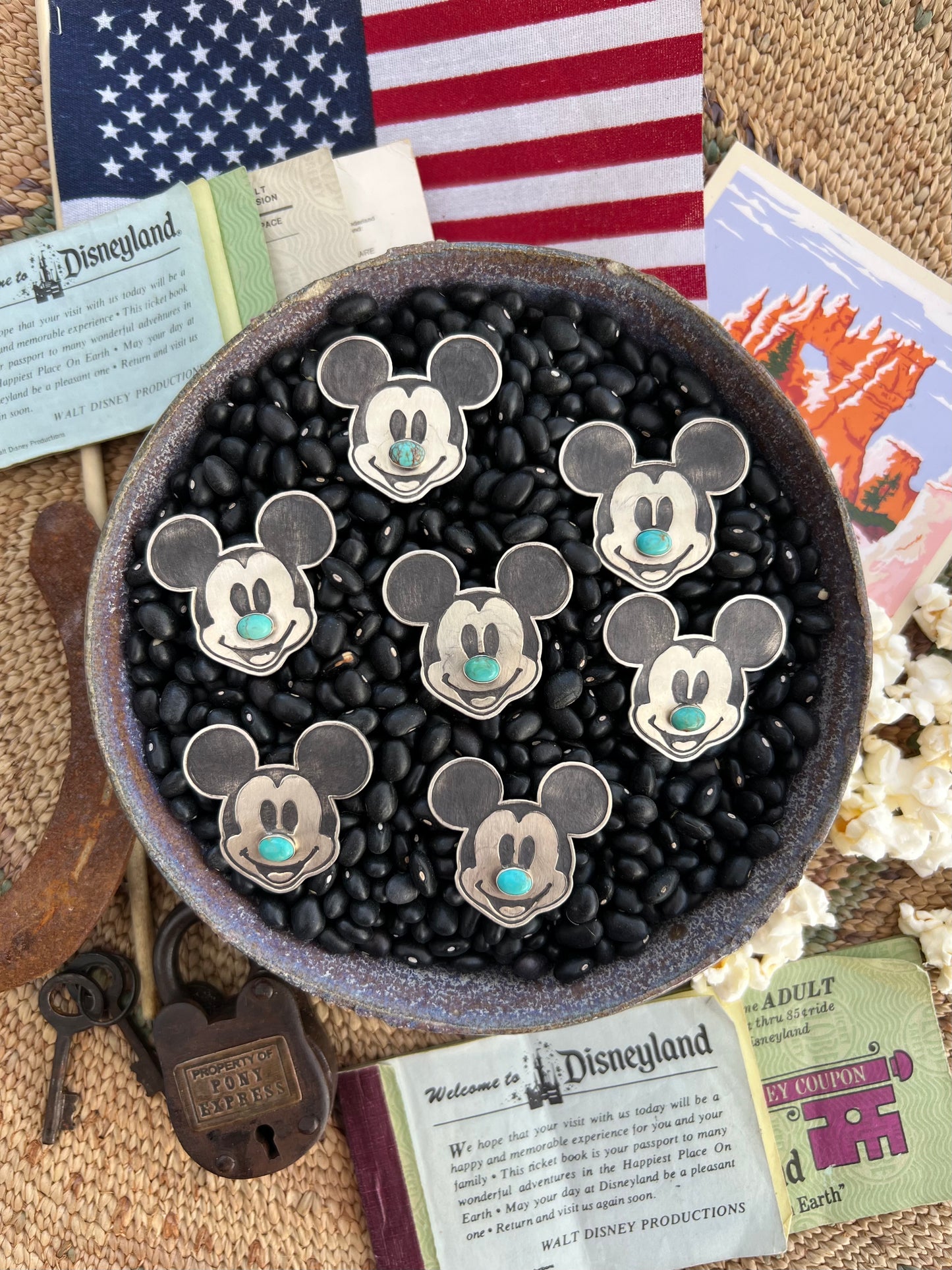 Mickey Turquoise Pendant