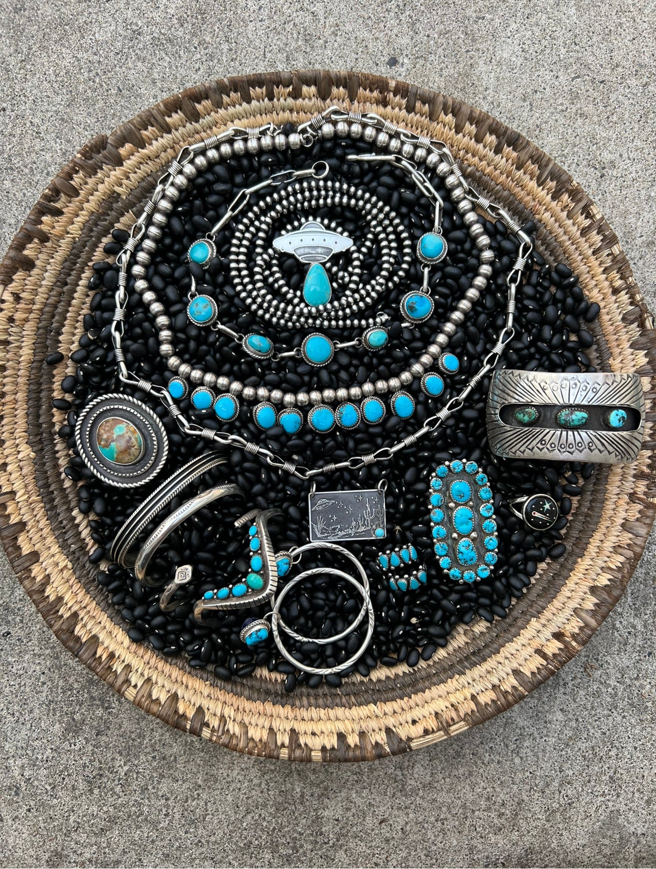 Native American Inlay Space Ring
