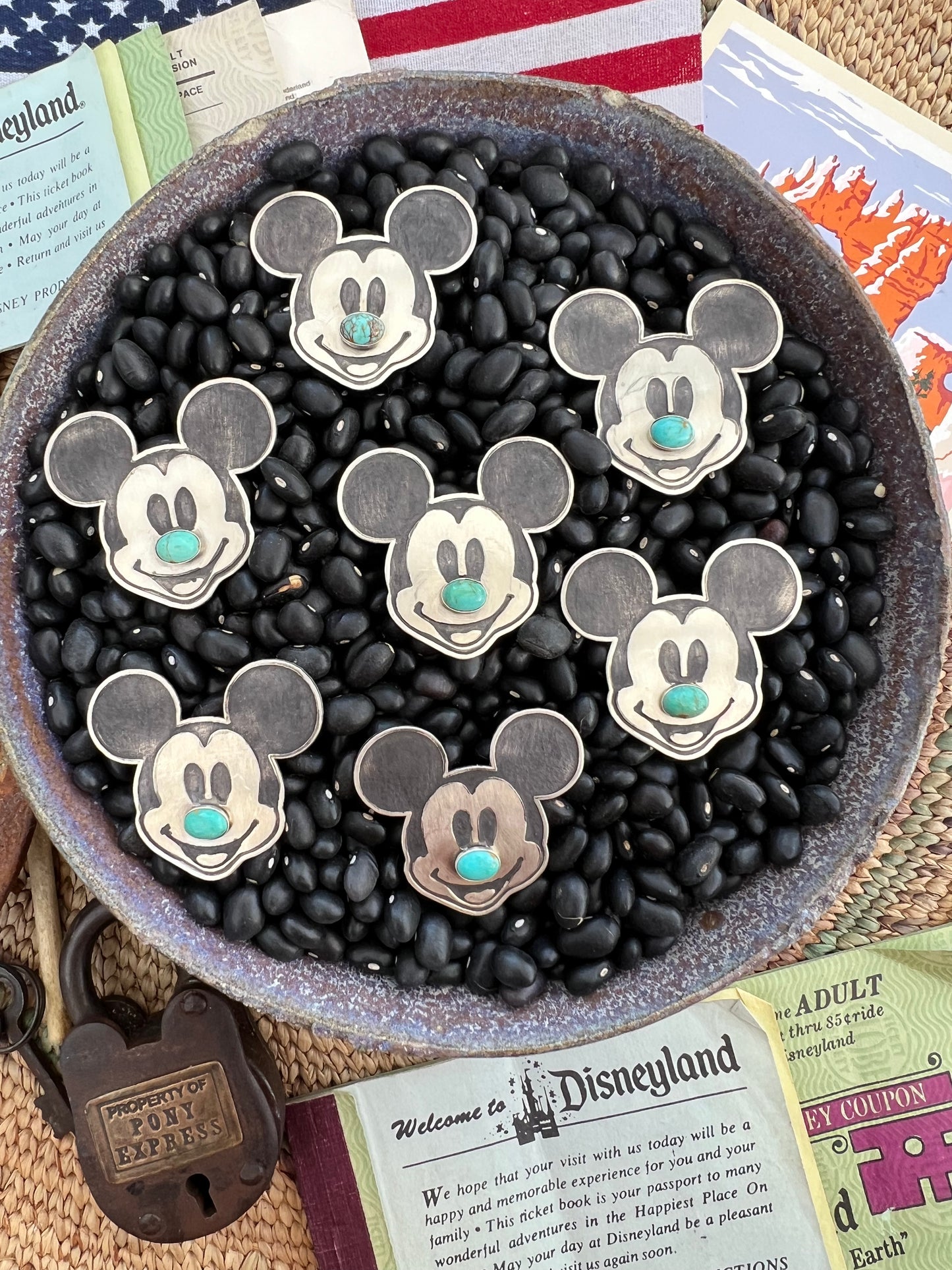 Mickey Turquoise Pendant