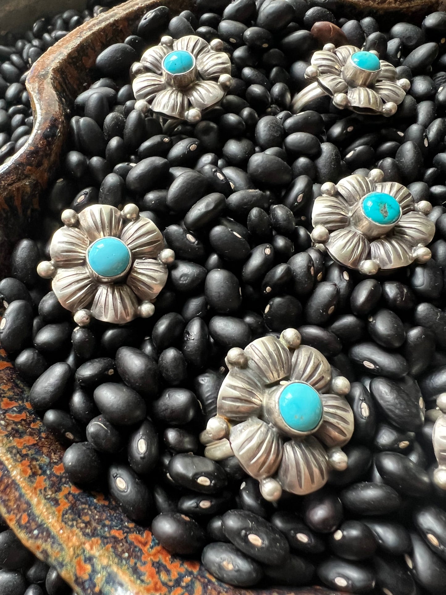 Turquoise Flower Ring