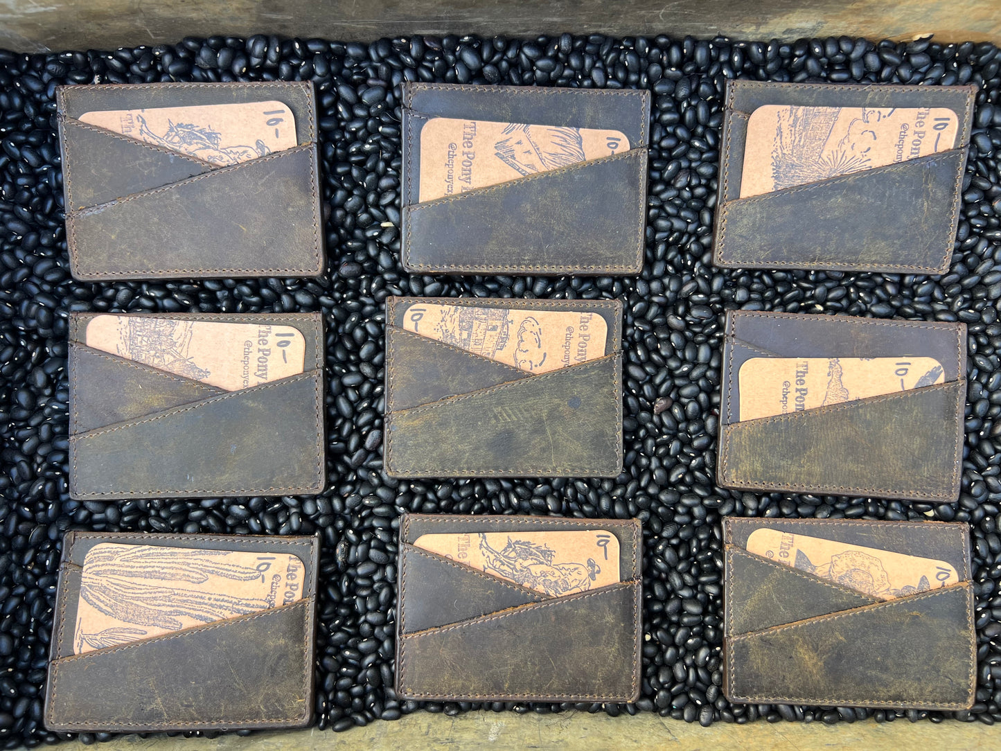 Distressed Leather Card Case