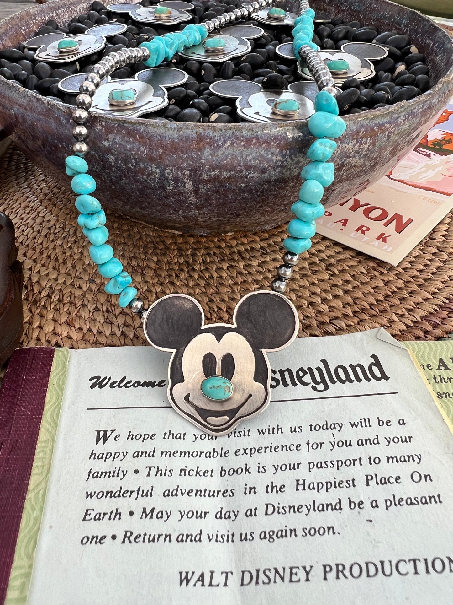 Mickey Turquoise Pendant
