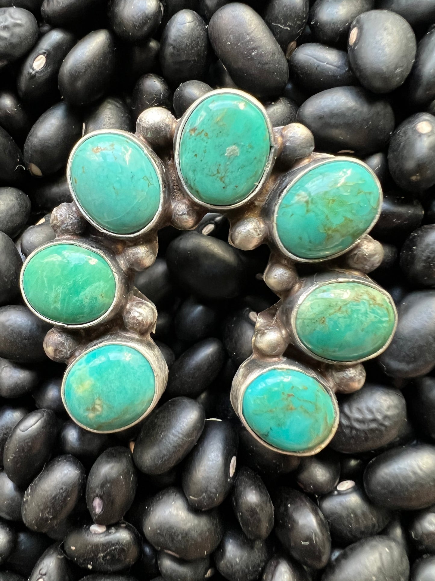 7 stone Turquoise Naja Ring size 9’s