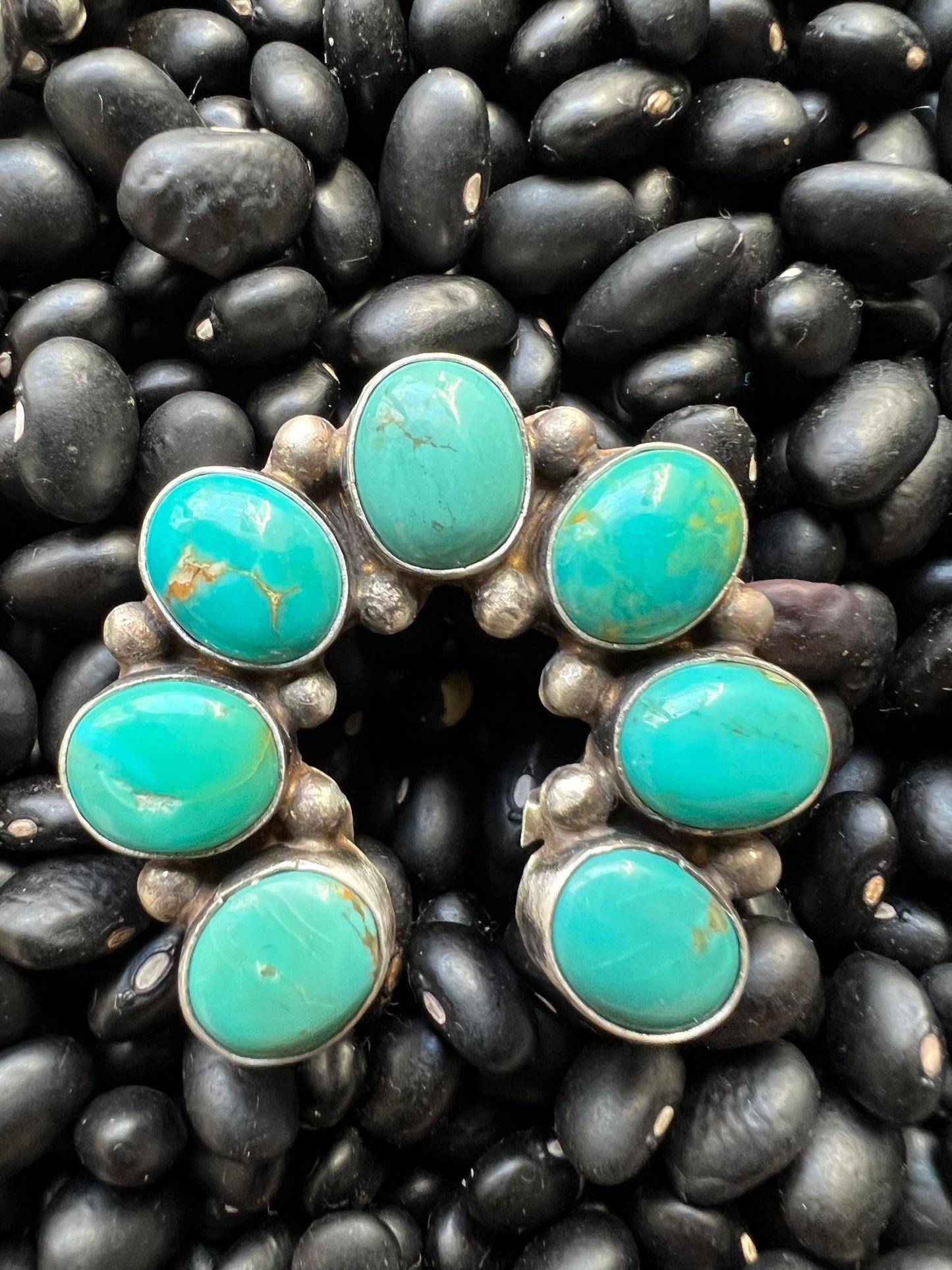 7 stone Turquoise Naja Ring size 9’s