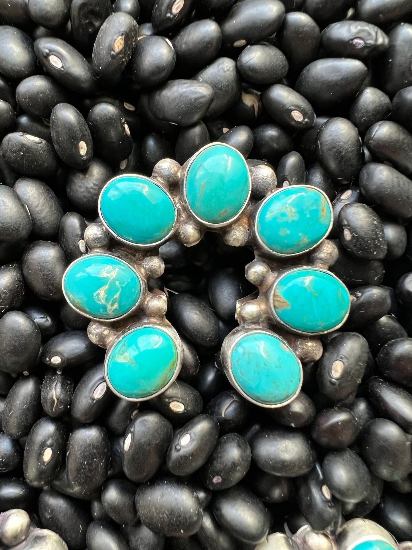 7 stone Turquoise Naja Ring size 9’s