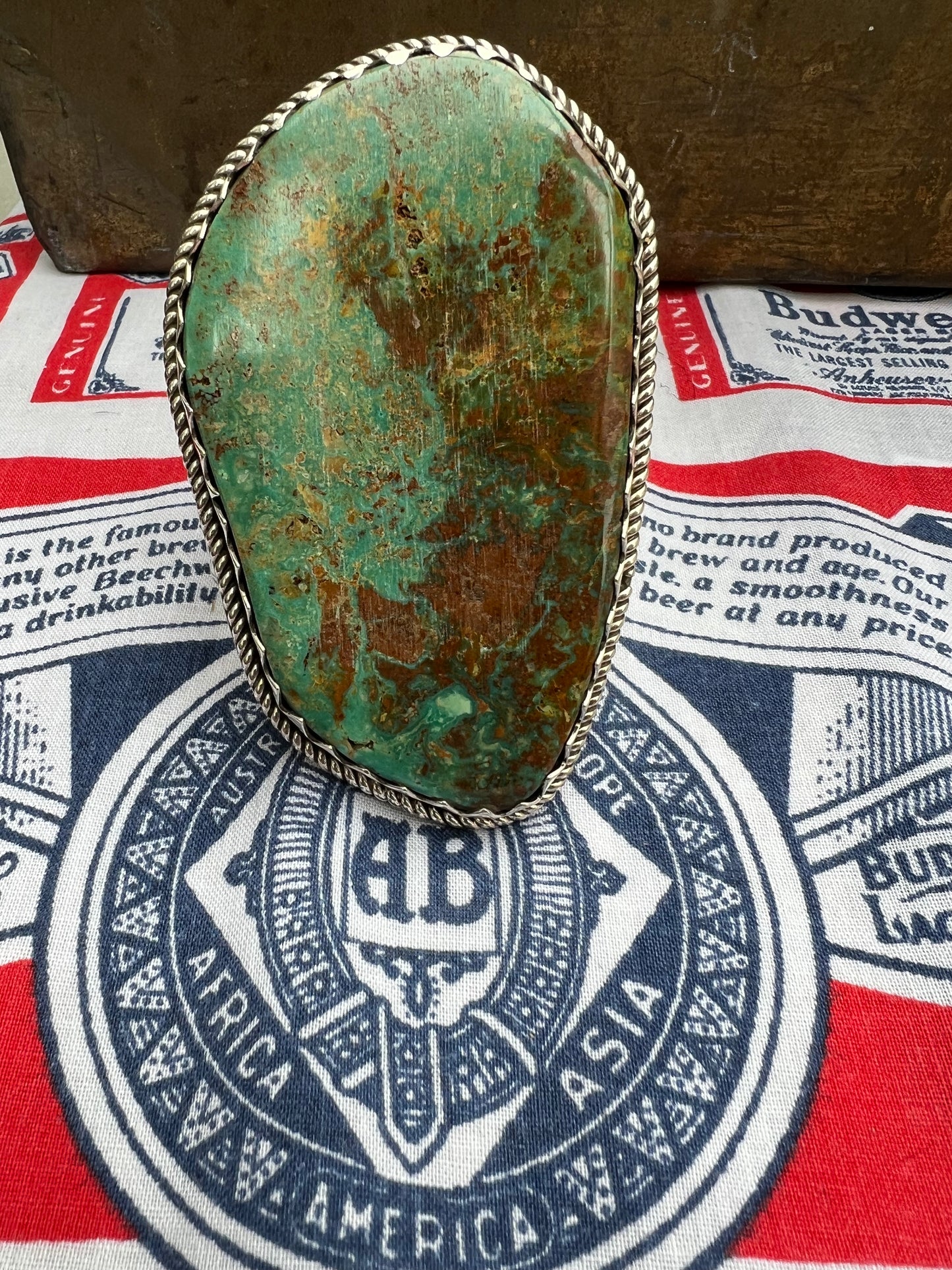 Huge Turquoise Slab Cuff